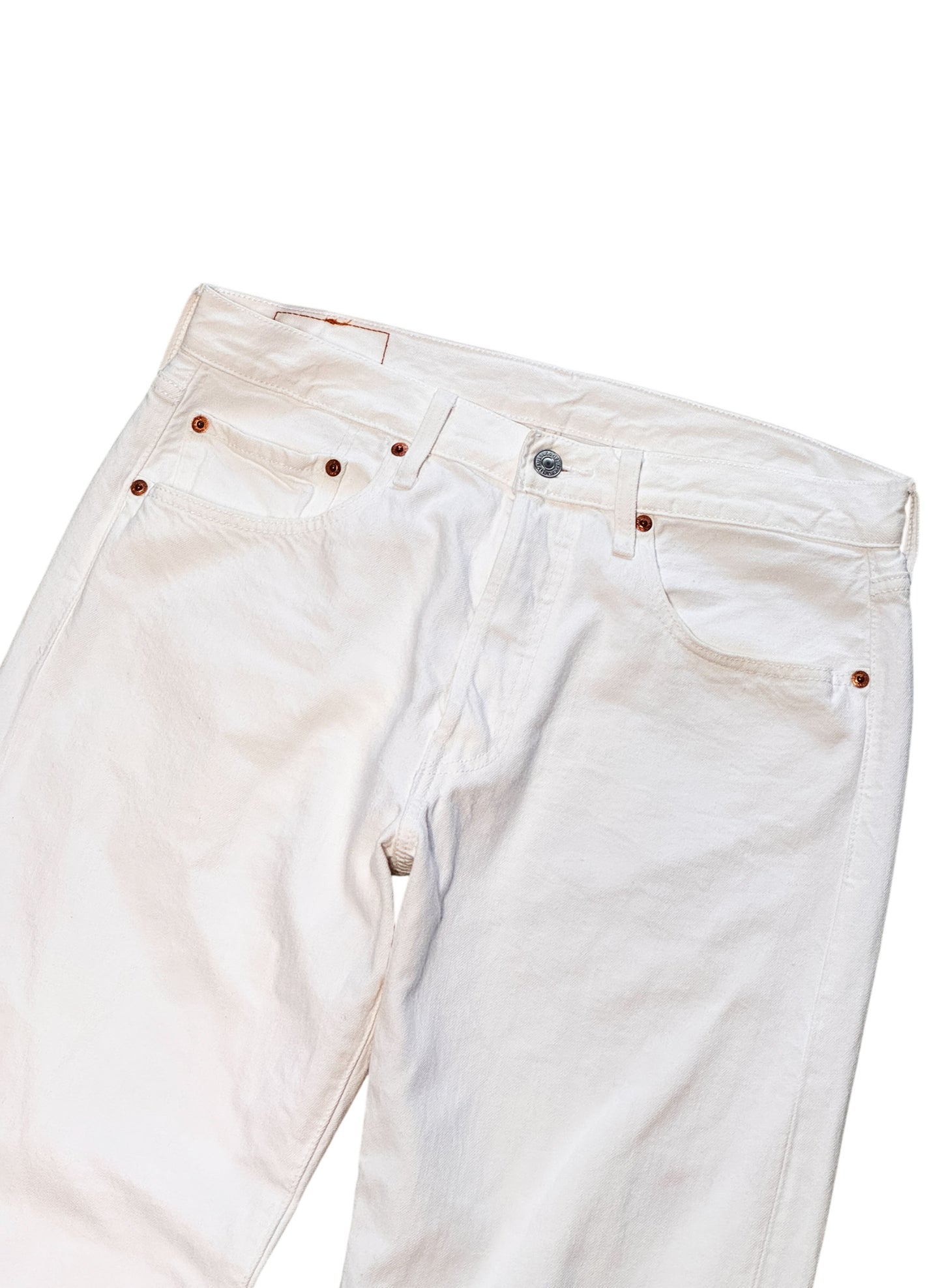 (SUP-570) LEVI'S 501 WHITE DENIM JEANS