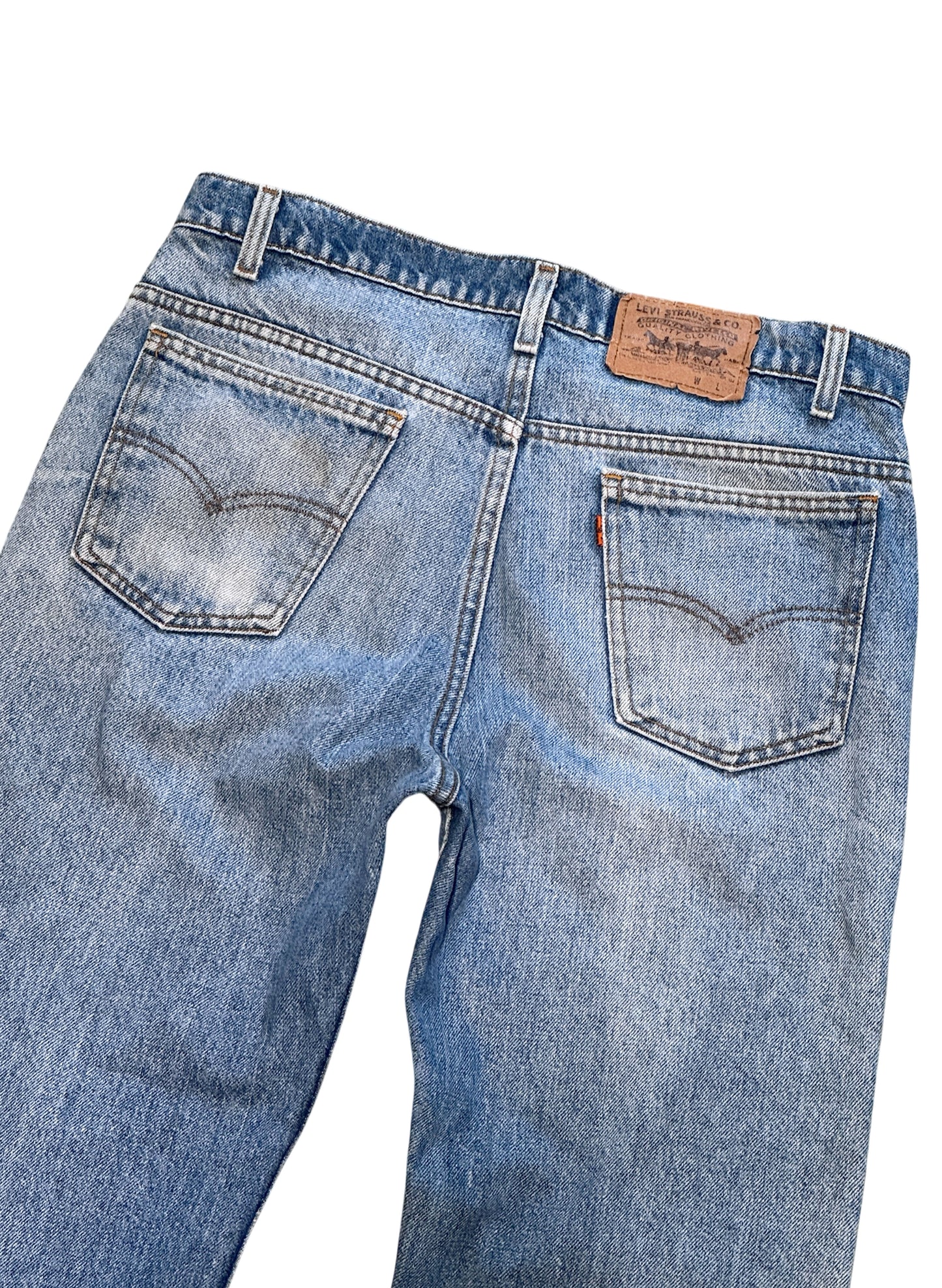 (SUP-636) 90s LEVI'S 517 BOOT CUT "ORANGE TAB" - MADE IN U.S.A.