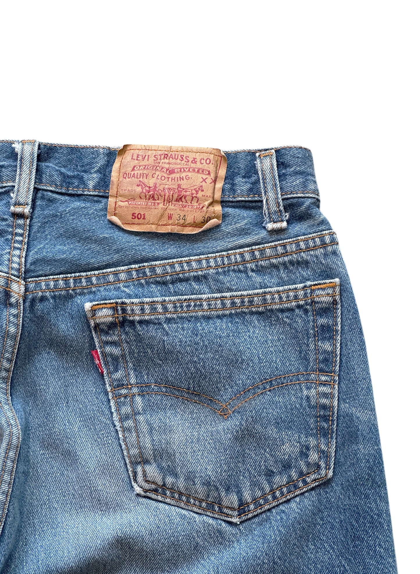 (SUP-620) 90s LEVI'S 501 "REPAIR" - MADE IN U.S.A.