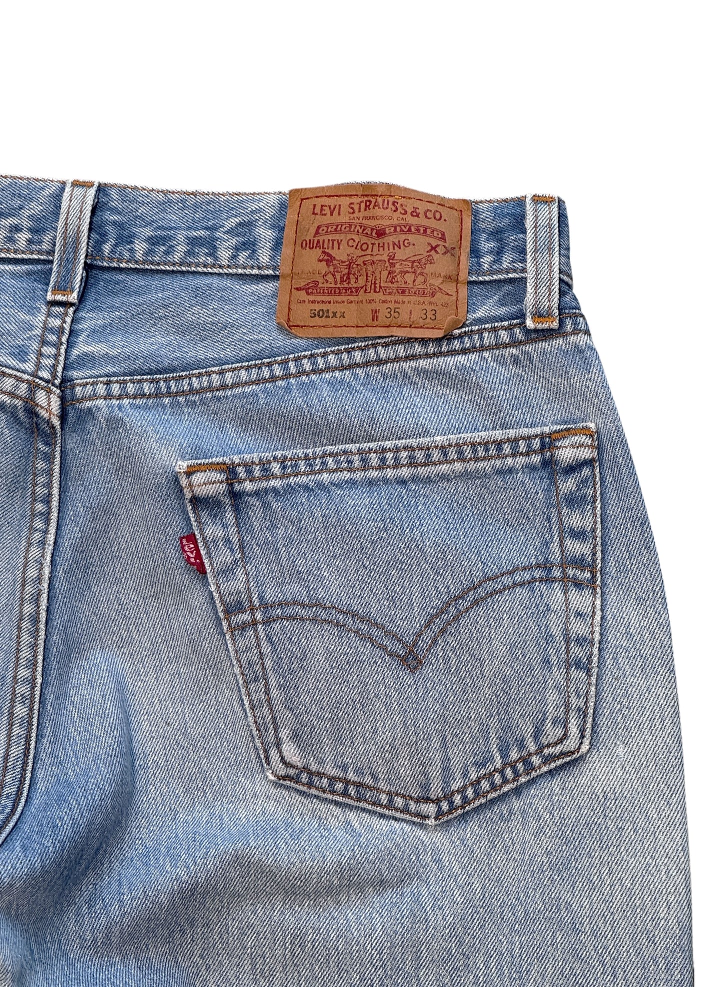 (SUP-635) 90s LEVI'S 501 "DAMAGE" - MADE IN U.S.A.