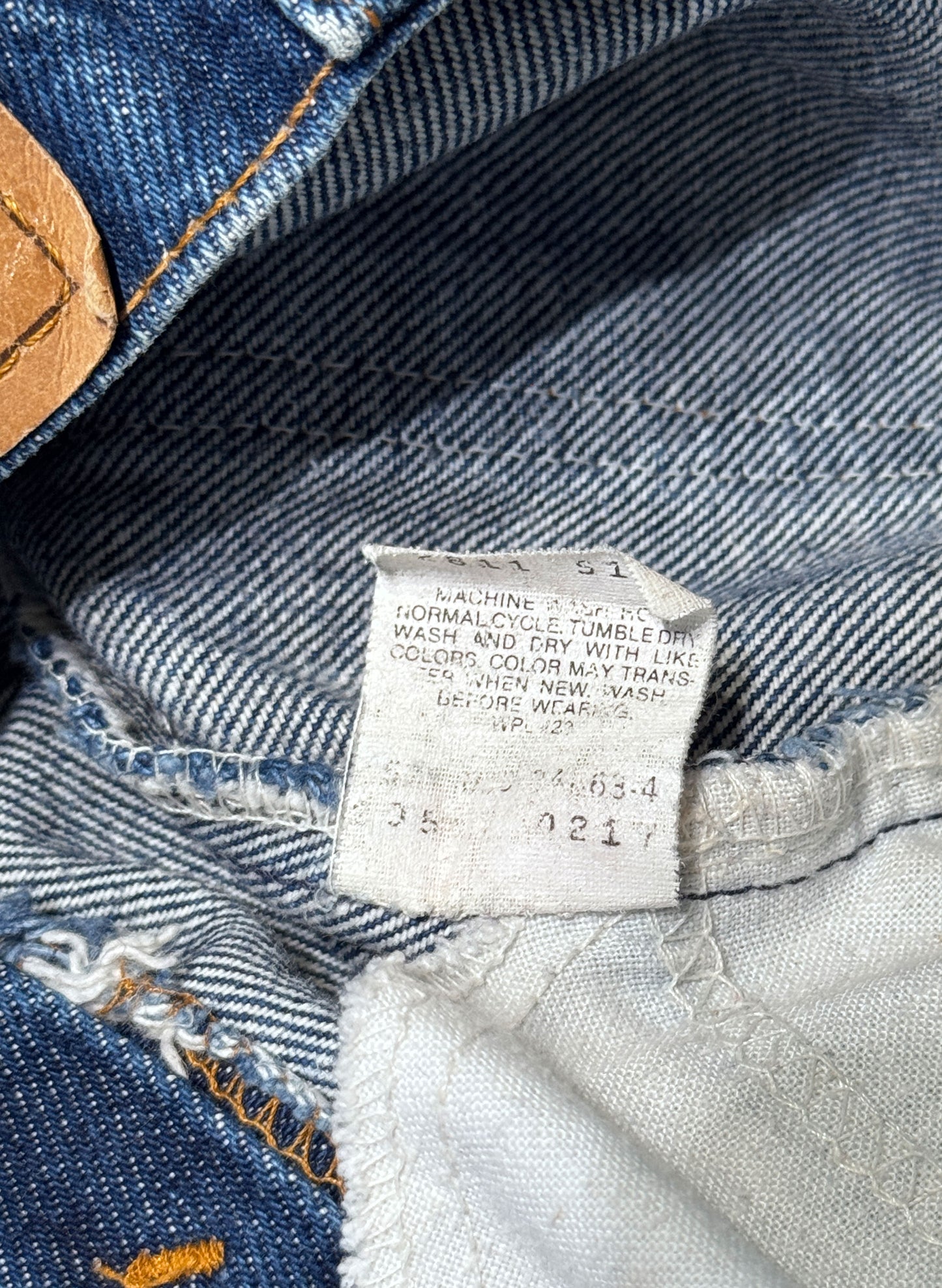 (SUP-658) 90s LEVI'S 517 BOOT CUT "ORANGE TAB" "CUT OFF" - MADE IN U.S.A.