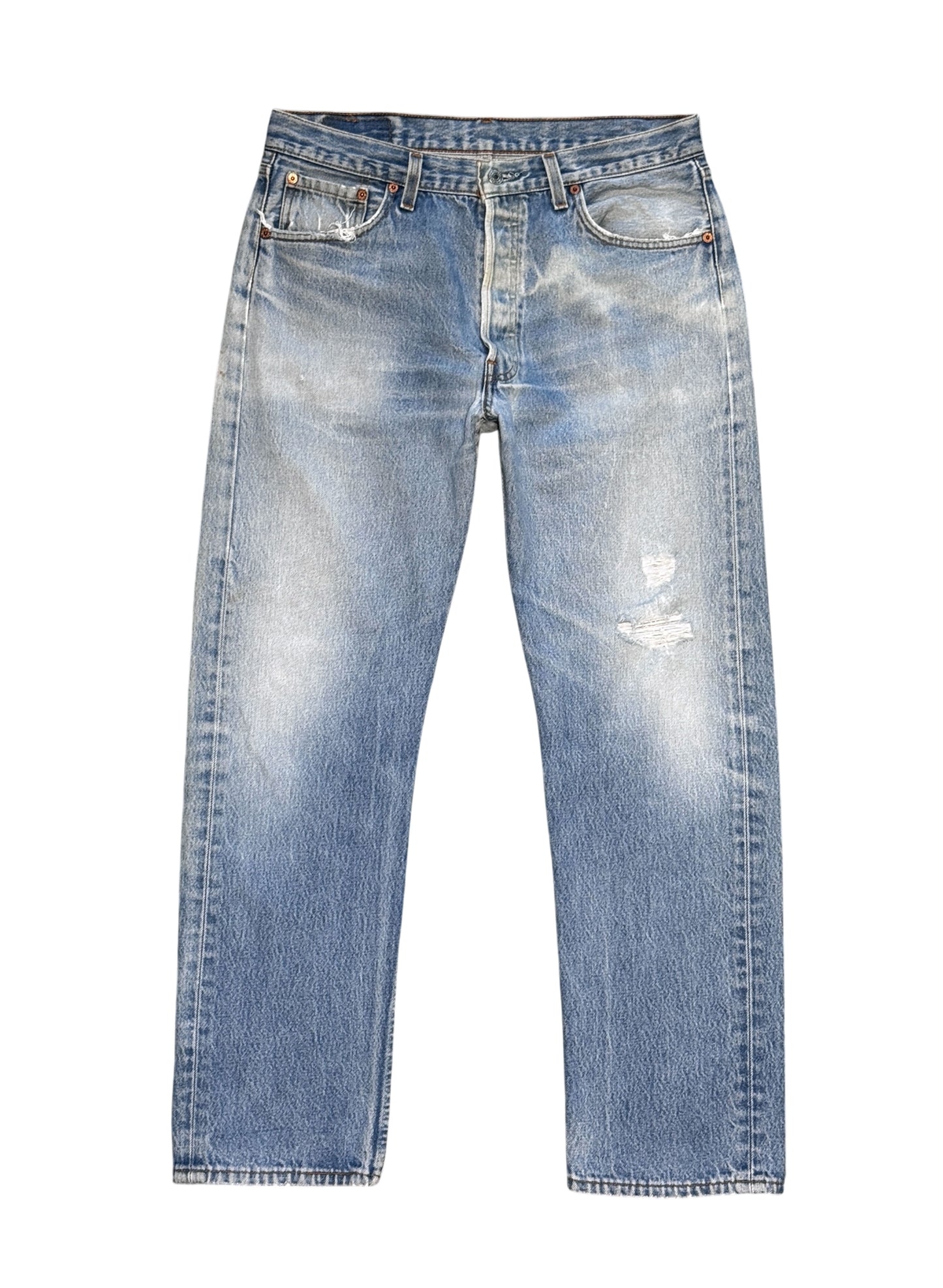 (SUP-635) 90s LEVI'S 501 "DAMAGE" - MADE IN U.S.A.