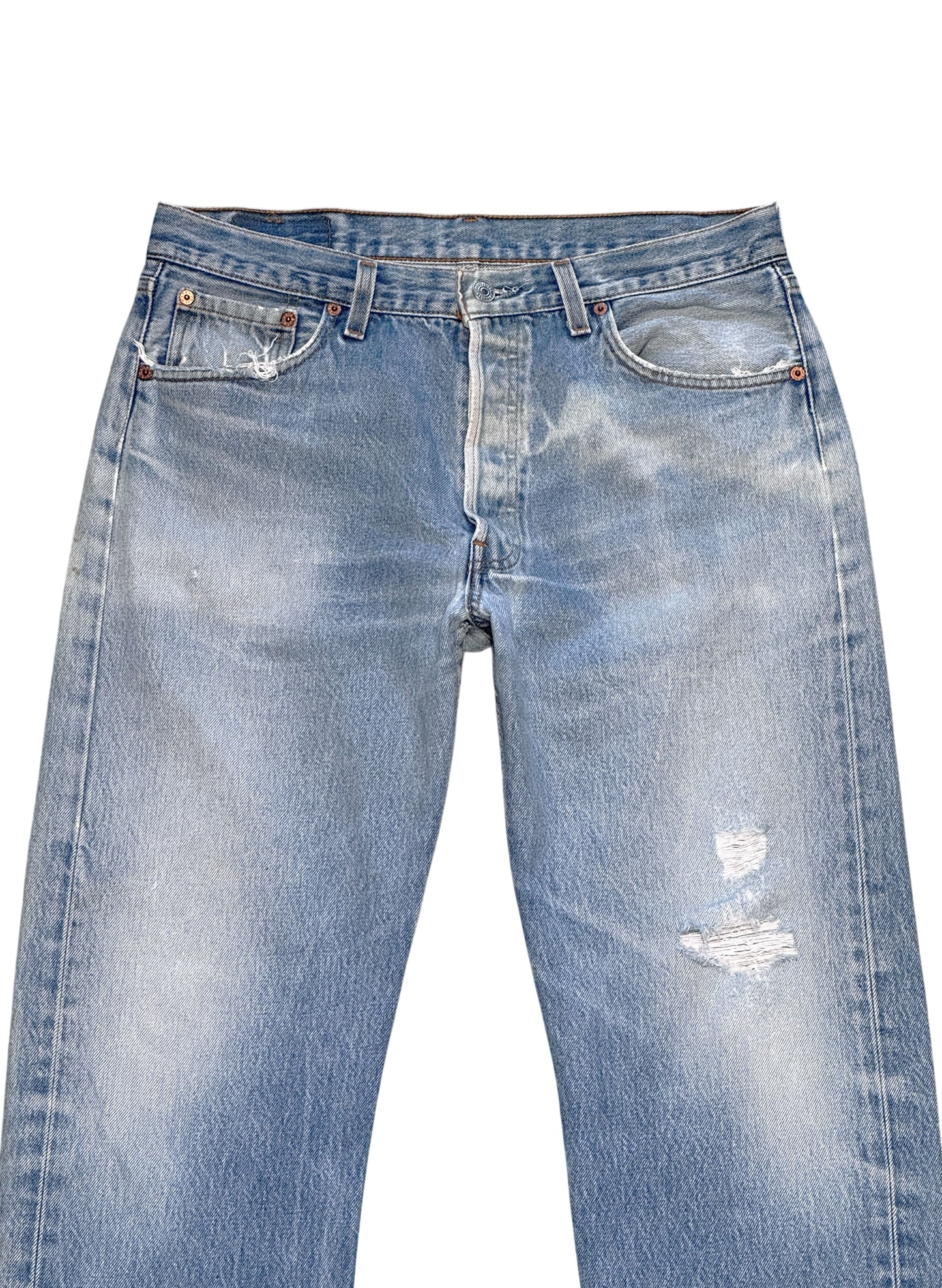 (SUP-635) 90s LEVI'S 501 "DAMAGE" - MADE IN U.S.A.