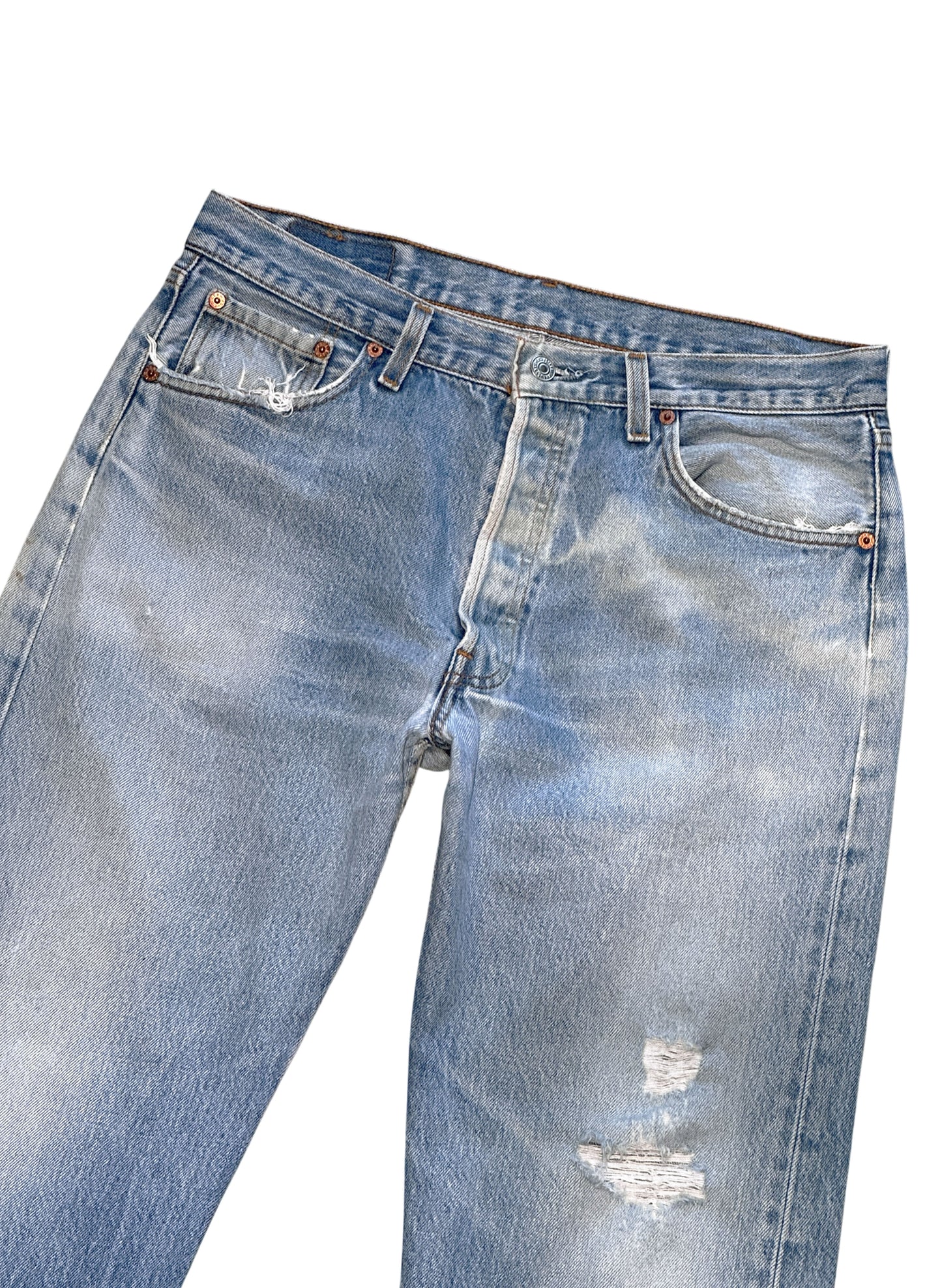 (SUP-635) 90s LEVI'S 501 "DAMAGE" - MADE IN U.S.A.