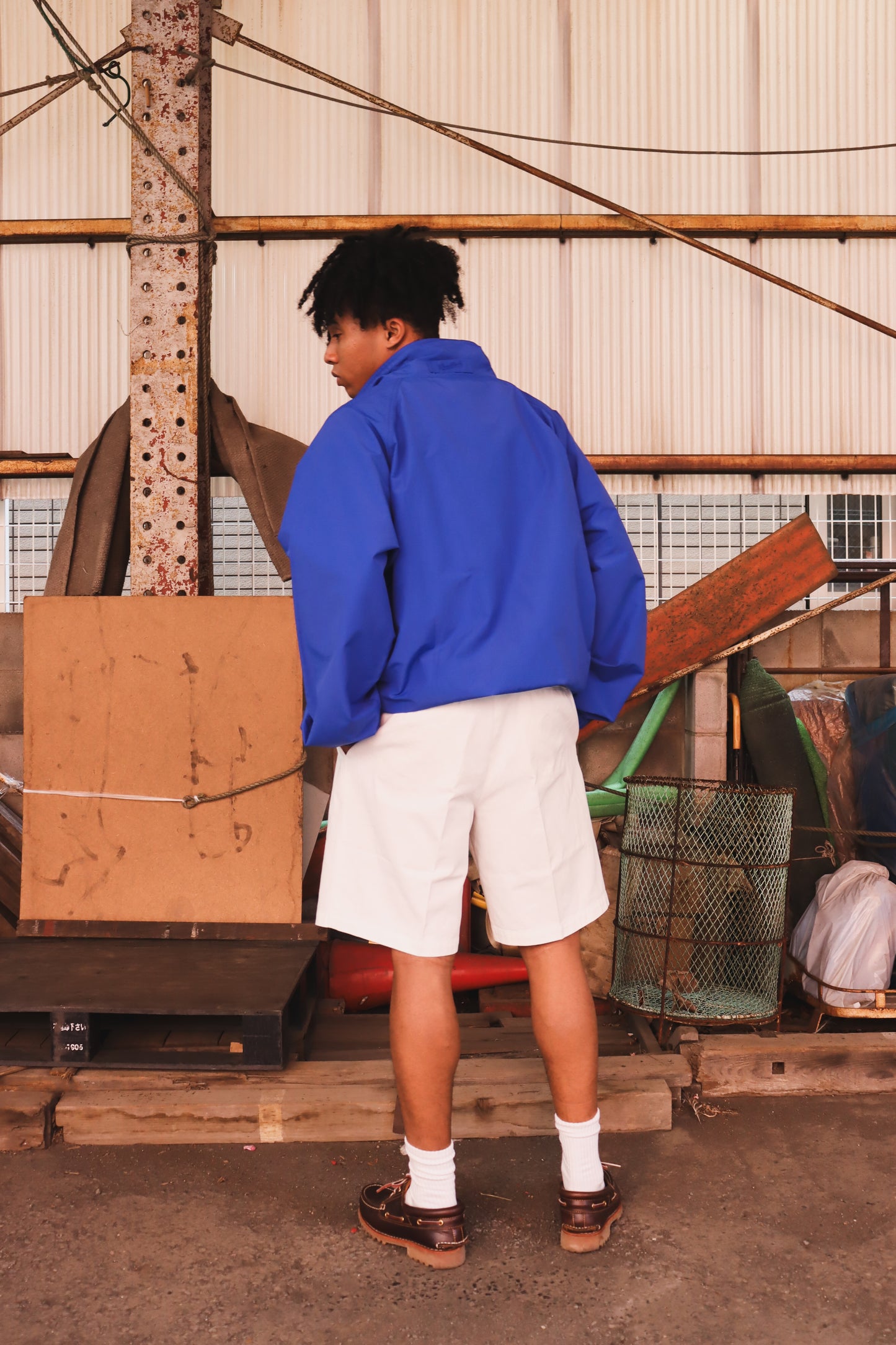 WOODBLOCK 2TUCK CHINO SHORT PANT WHITE (WB-26SS-017)