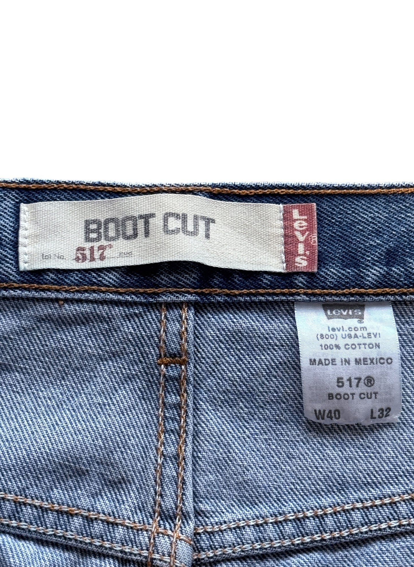 (SUP-801) LEVI'S 517 BOOTS CUT DENIM - W40 - MADE IN MEXICO