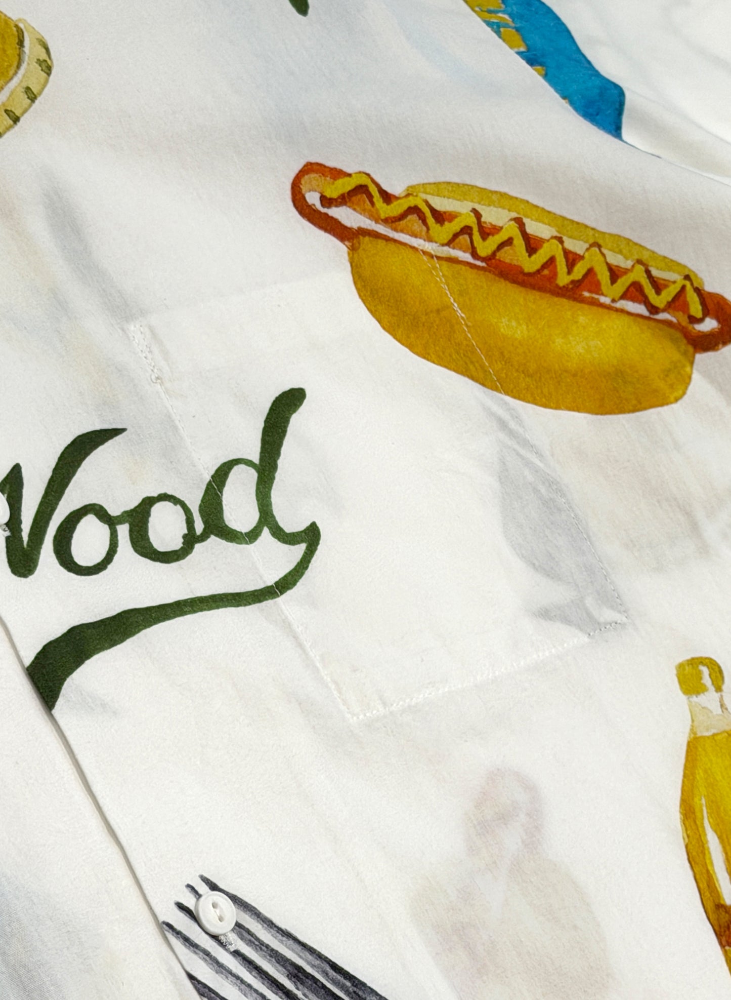 WOODBLOCK x TSUYOSHI YAMANAKA SS OPEN COLLAR SHIRT WHITE (WB-26SS-021)