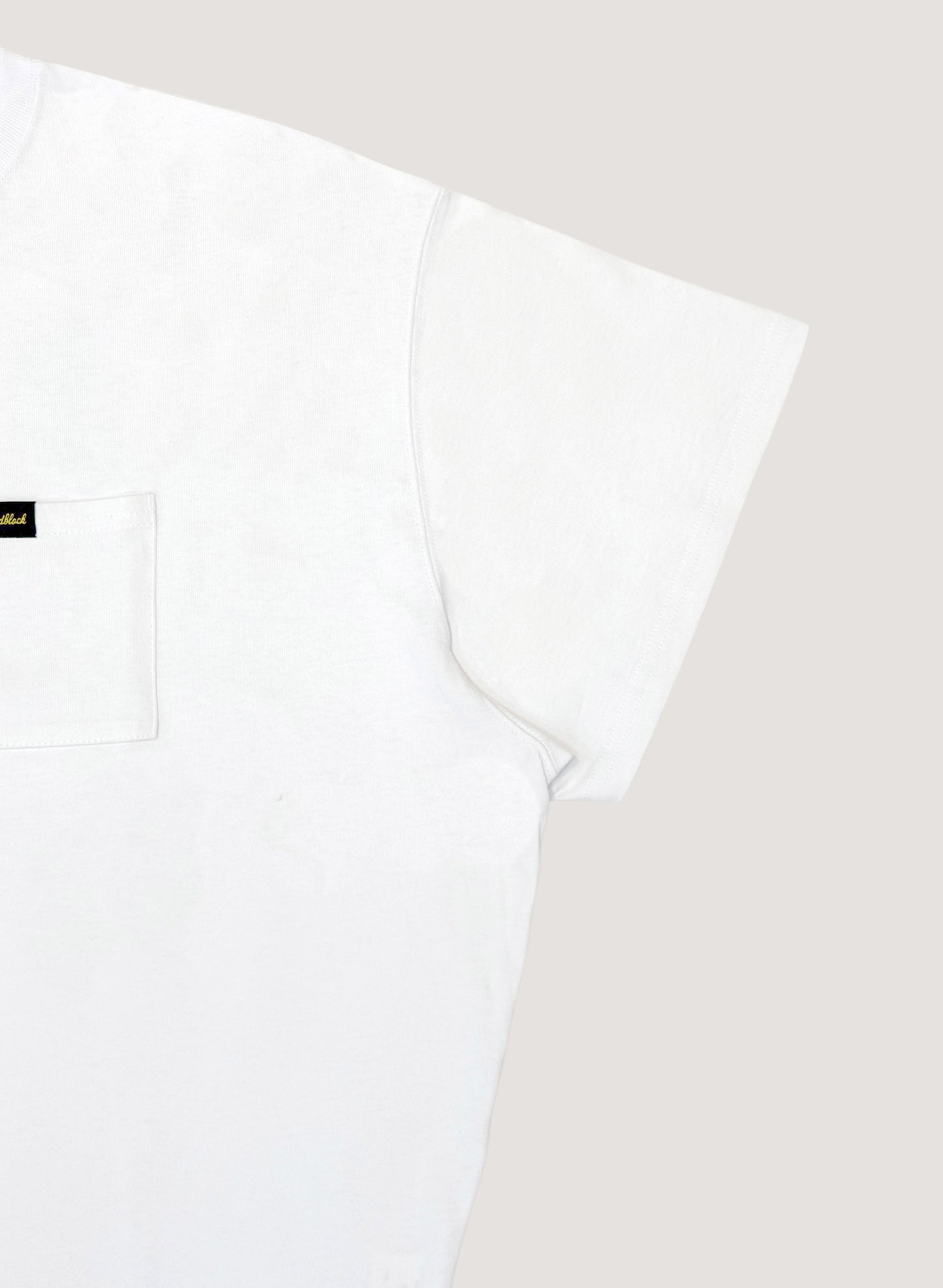WOODBLOCK x TSUYOSHI YAMANAKA NEW YORK POCKET T-SHIRT WHITE (WB-26SS-024)