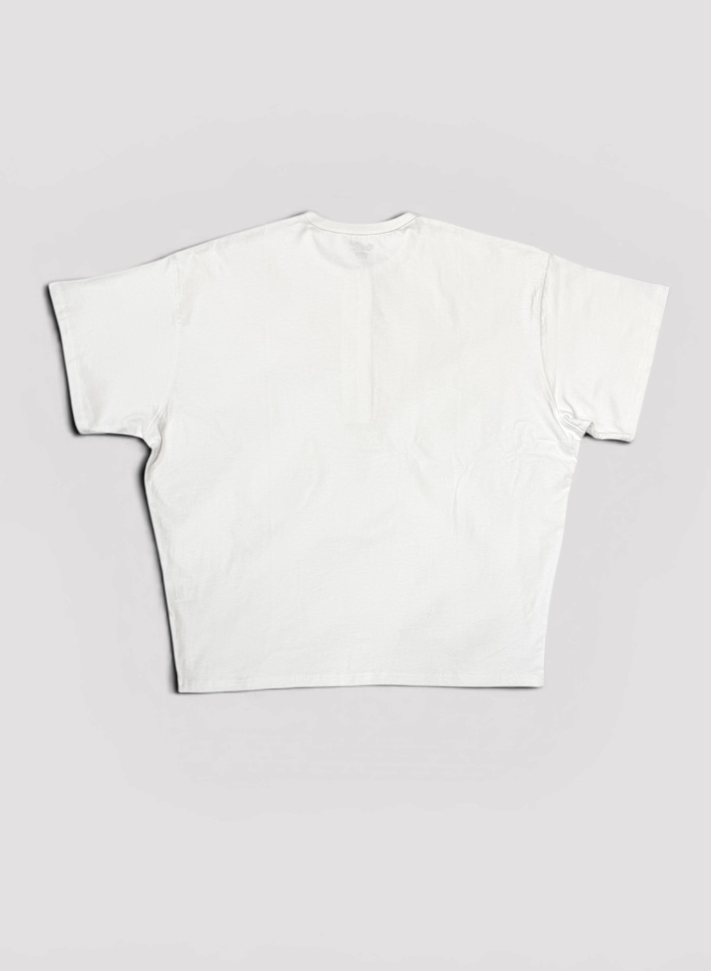 WOODBLOCK S/S WIDE TAPERED SILHOUETTE HENRY NECK T-SHIRT WHITE (WB-26SS-018)