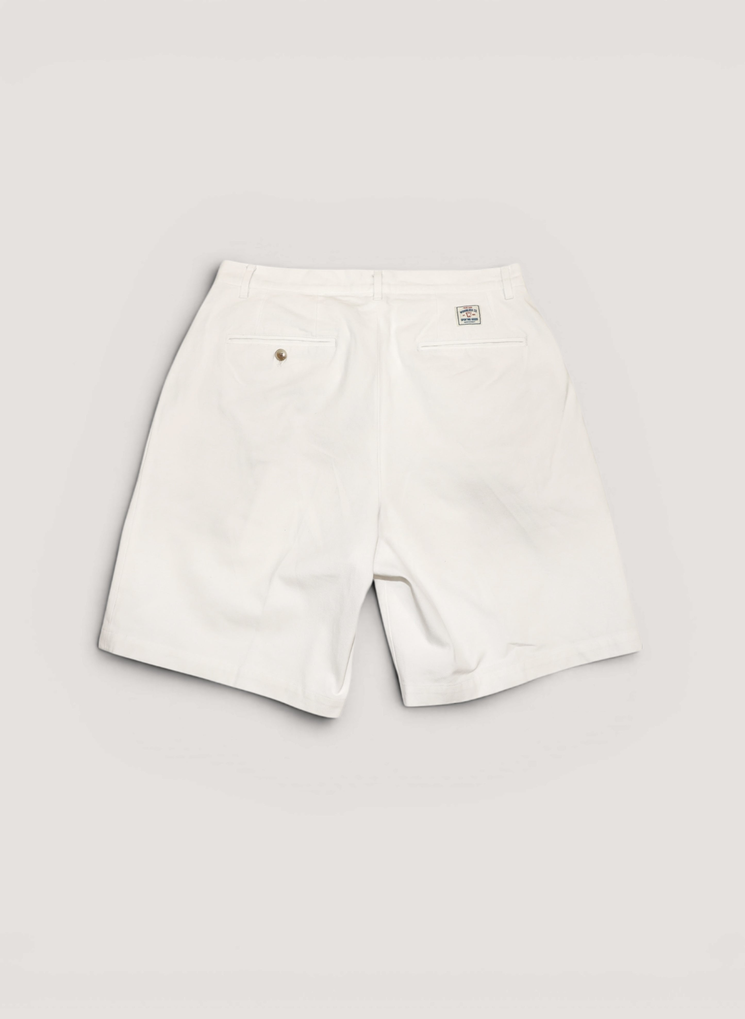 WOODBLOCK 2TUCK CHINO SHORT PANT WHITE (WB-26SS-017)
