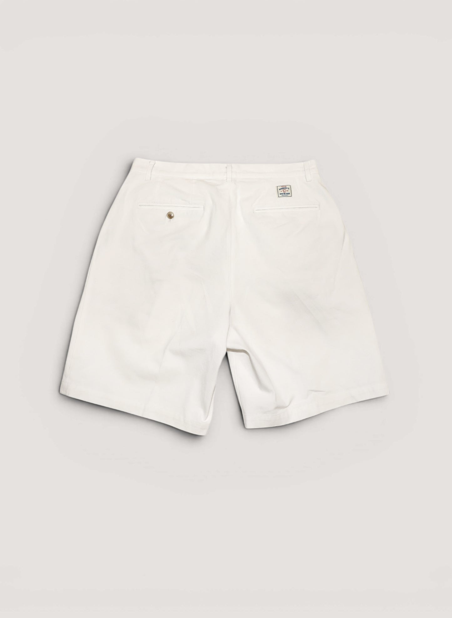 WOODBLOCK 2TUCK CHINO SHORT PANT WHITE (WB-26SS-017)