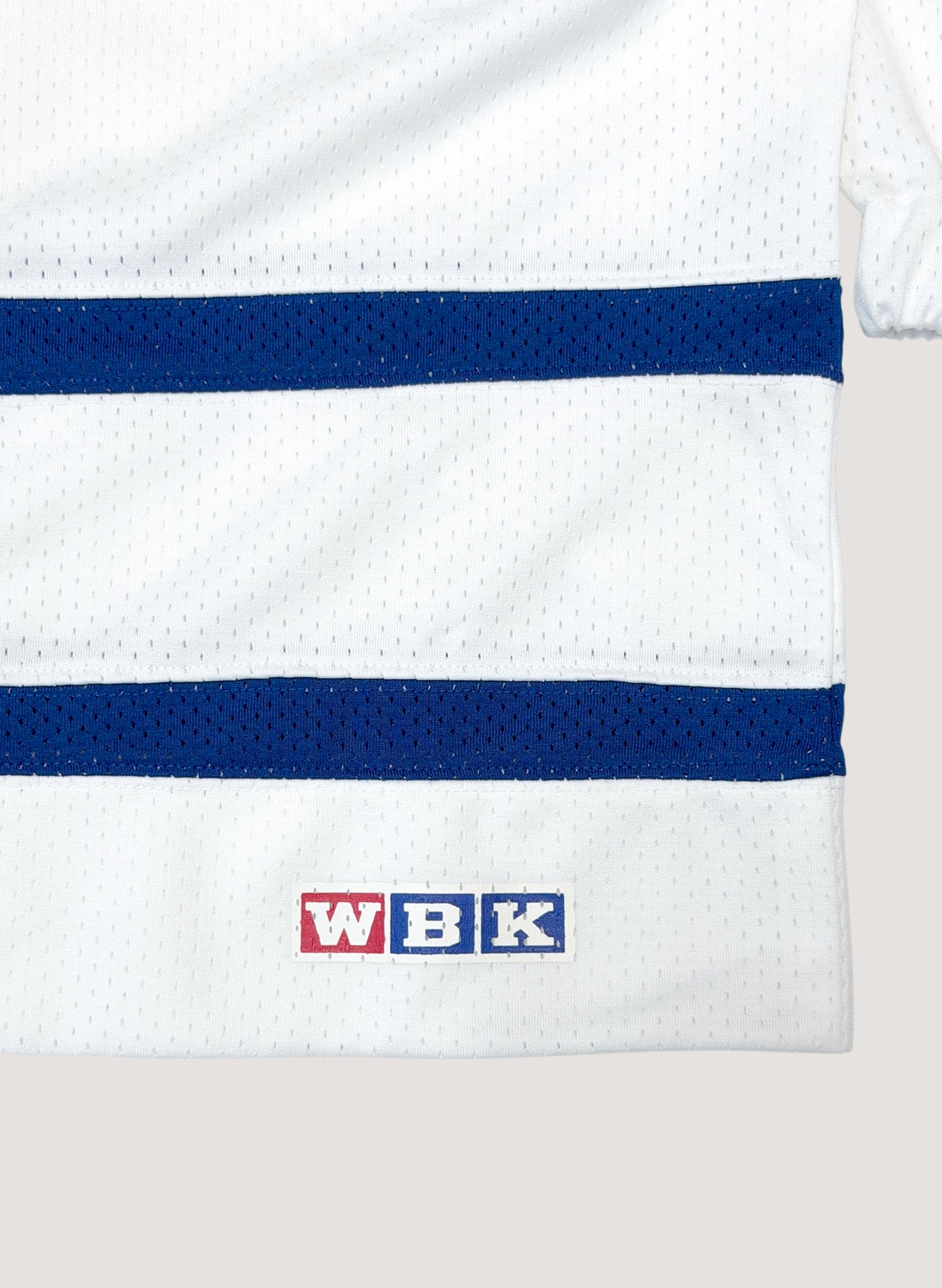 WOODBLOCK LS MESH HOCKEY JERSEY WHITE/BLUE (WB-26AW-001)