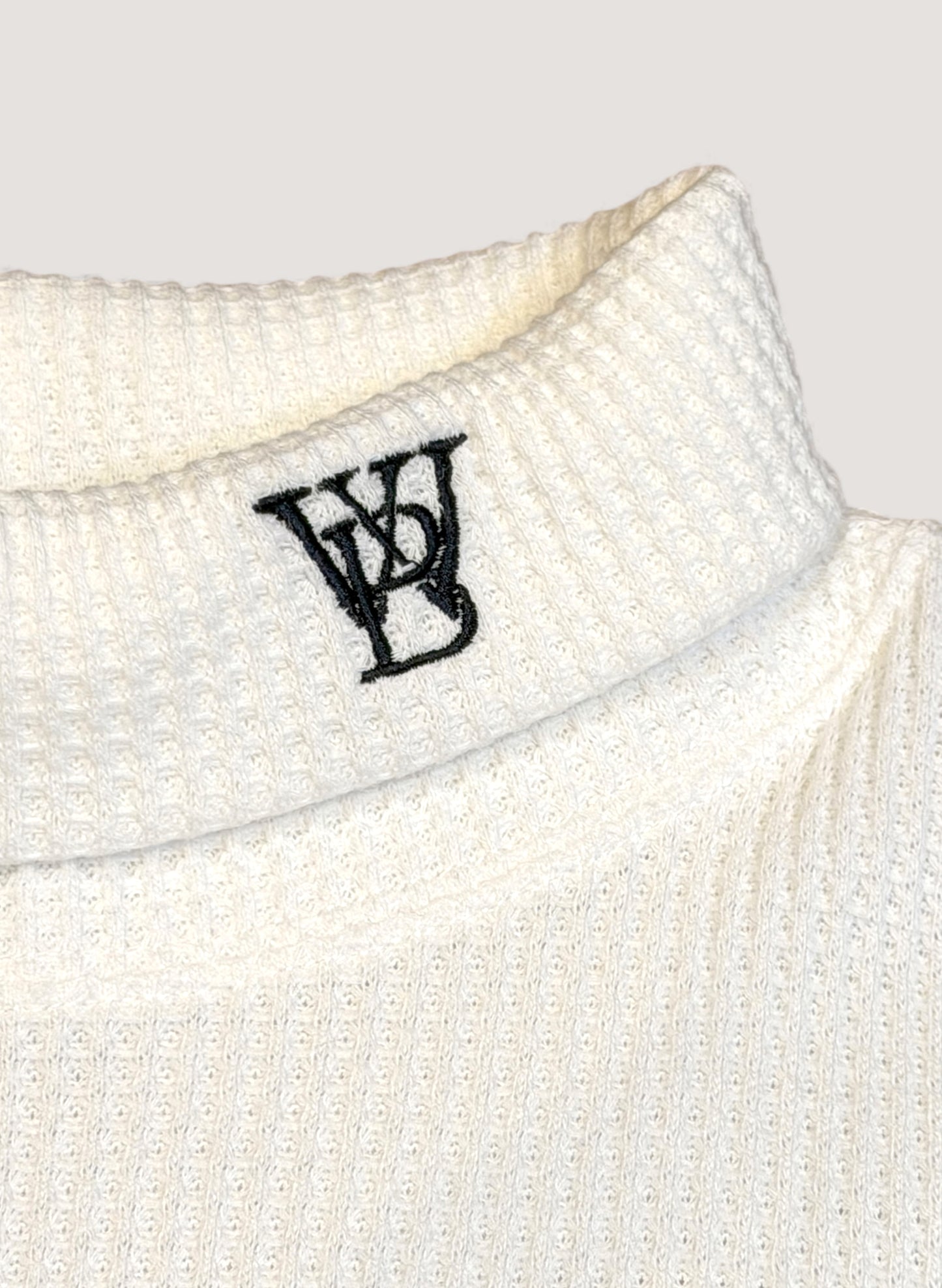 WOODBLOCK THERMAL TURTLE NECK WHITE (WB-25AW-010)