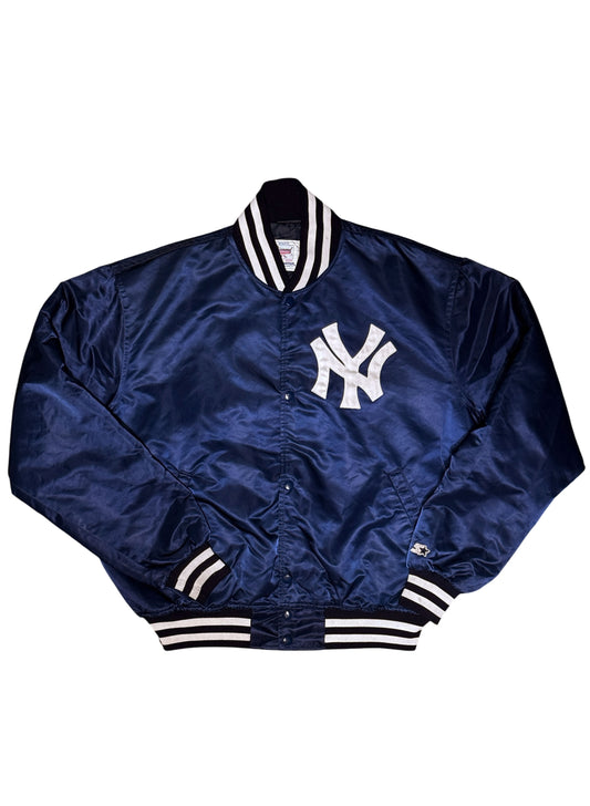(SUP-842) STARTER MLB NEW YORK YANKEES NYLON STADIUM JACKET - XL - MADE IN U.S.A.