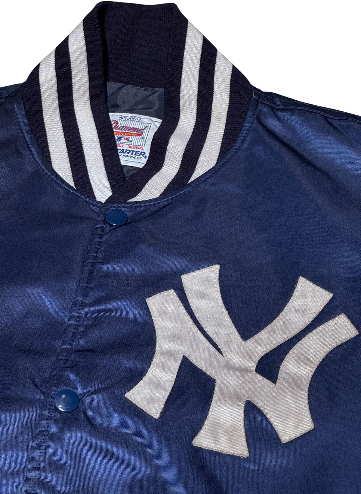 (SUP-842) STARTER MLB NEW YORK YANKEES NYLON STADIUM JACKET - XL - MADE IN U.S.A.