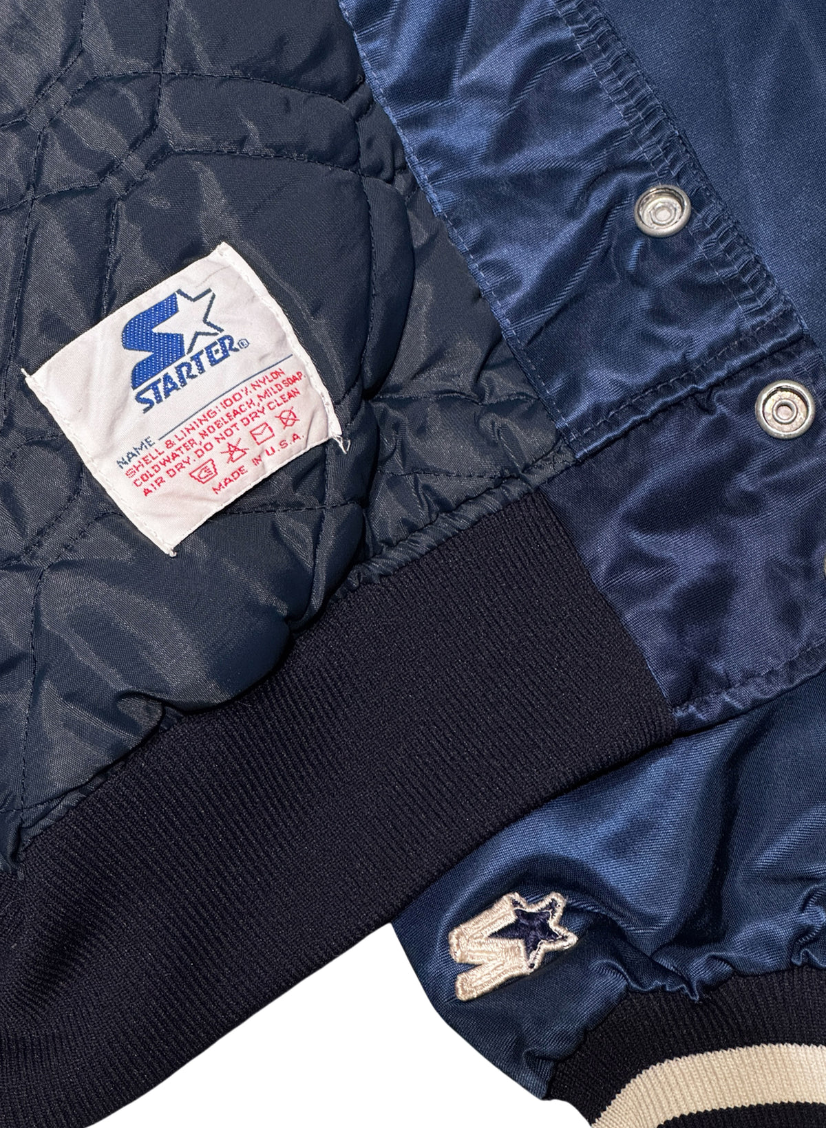 (SUP-842) STARTER MLB NEW YORK YANKEES NYLON STADIUM JACKET - XL - MADE IN U.S.A.