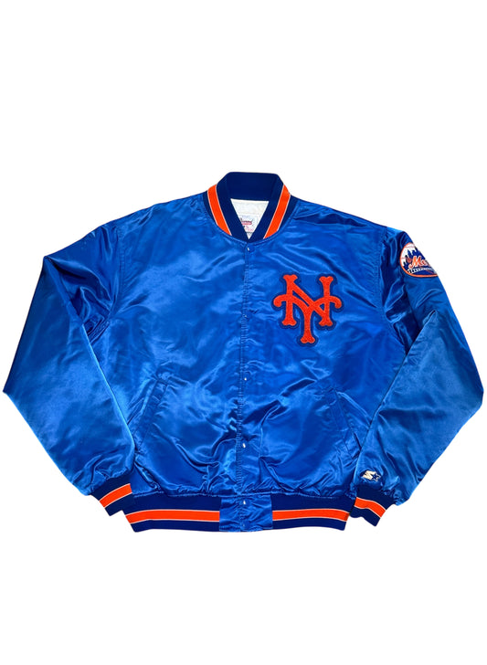 (SUP-536) NEW YORK METS NYLON STADIUM JACKET - MADE IN U.S.A.