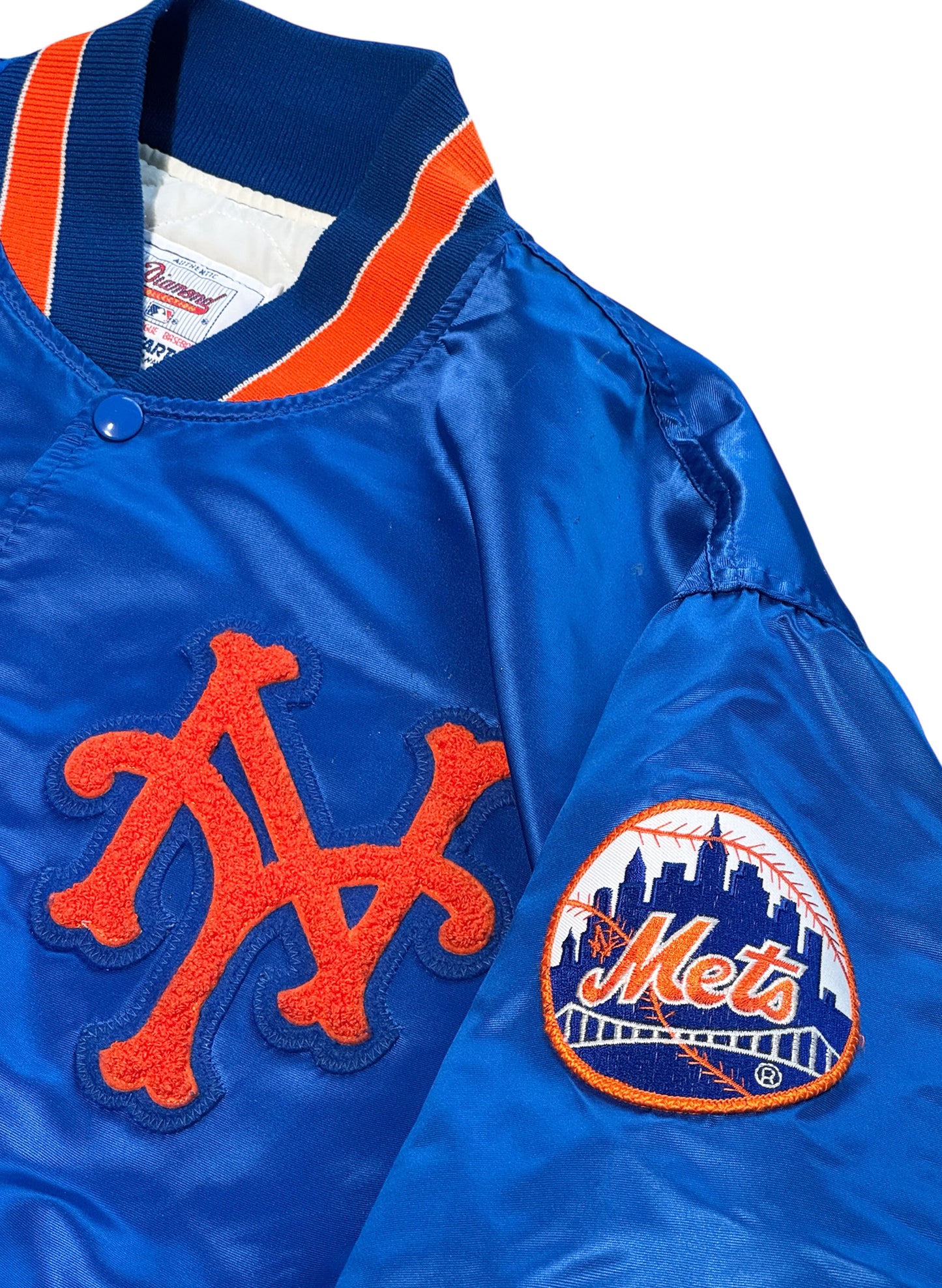 (SUP-536) NEW YORK METS NYLON STADIUM JACKET - MADE IN U.S.A.
