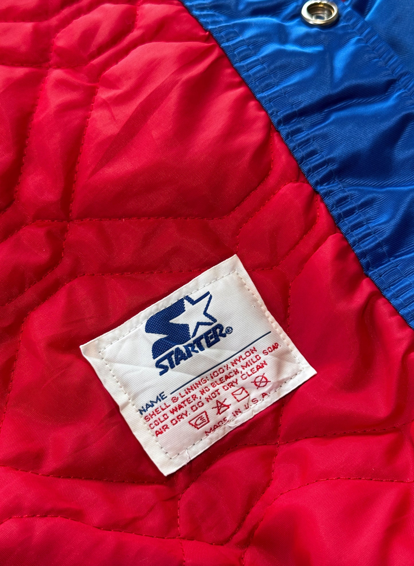(SUP-785) STARTER NFL NEW YORK GIANTS NYLON STADIUM JACKET - XXL