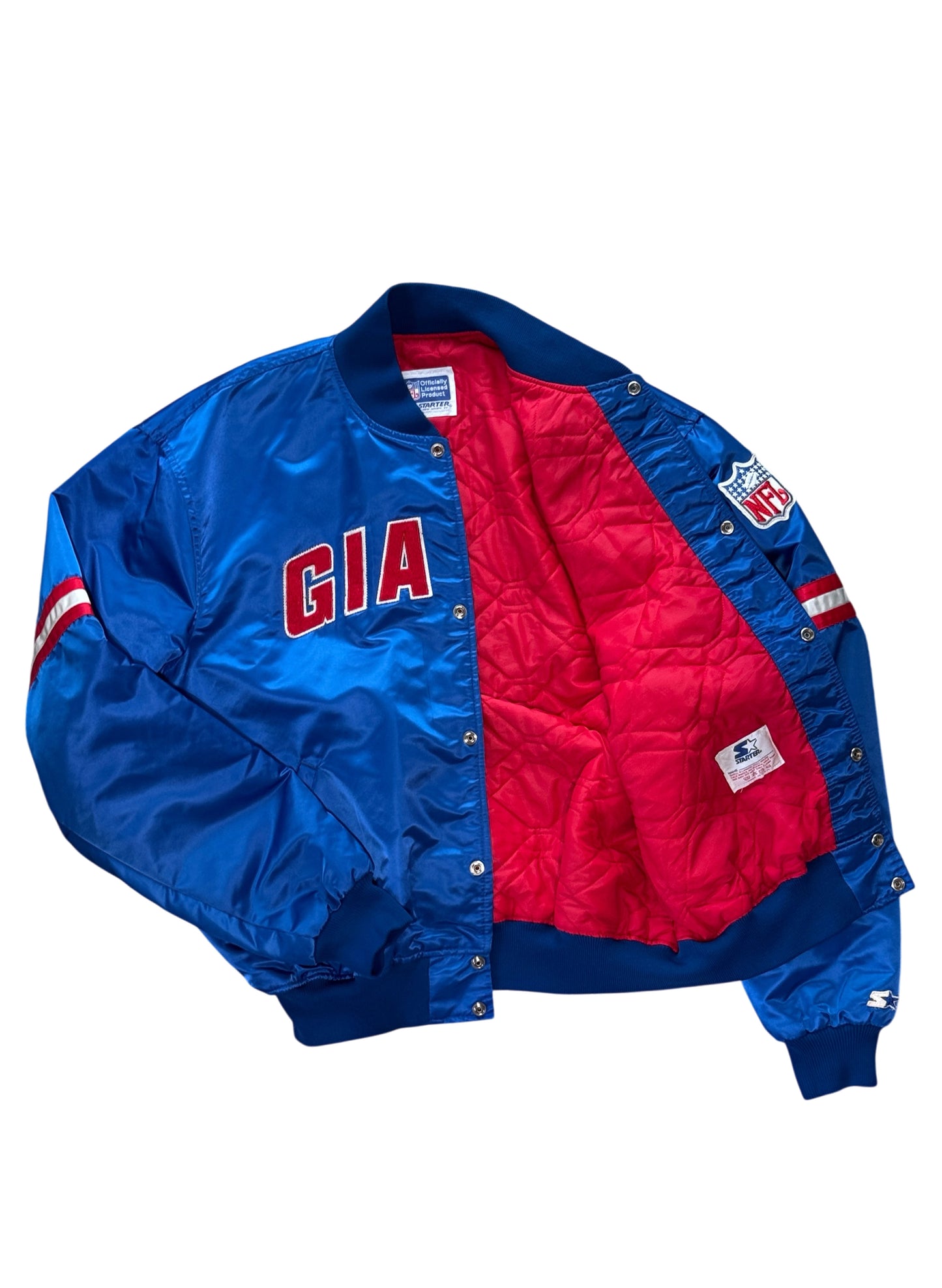 (SUP-785) STARTER NFL NEW YORK GIANTS NYLON STADIUM JACKET - XXL