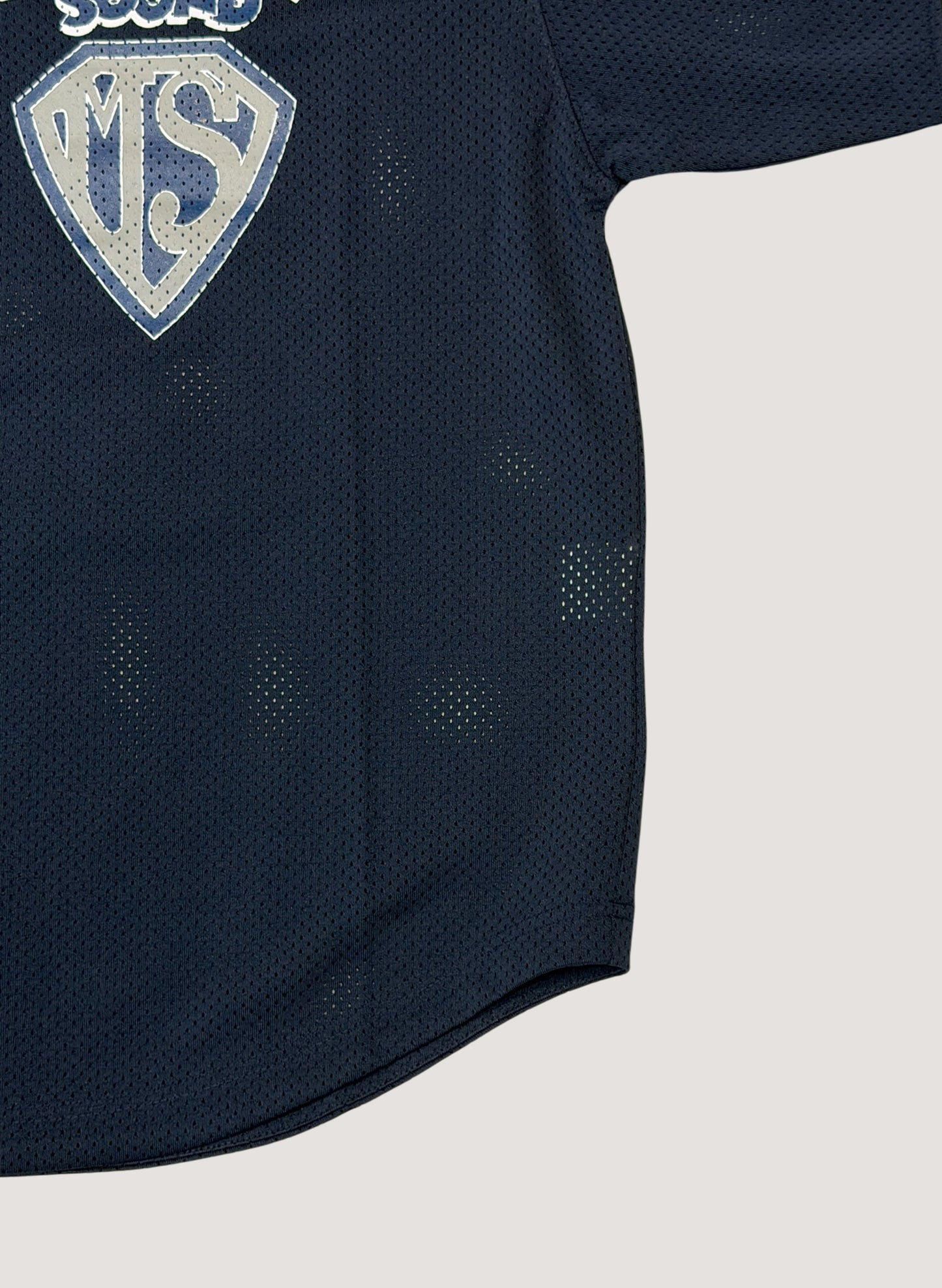 WOODBLOCK x MASTERPIECE SOUND V-NECK GAME SHIRT NAVY (WB-26SS-022)