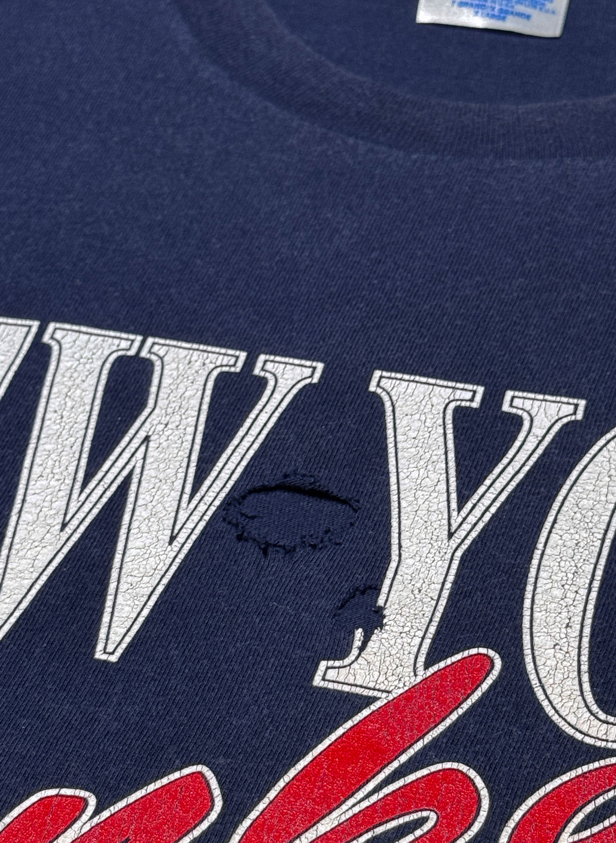(SUP-821) 1993 NEW YORK YANKEES "DAMAGE" TEE - MADE IN U.S.A.