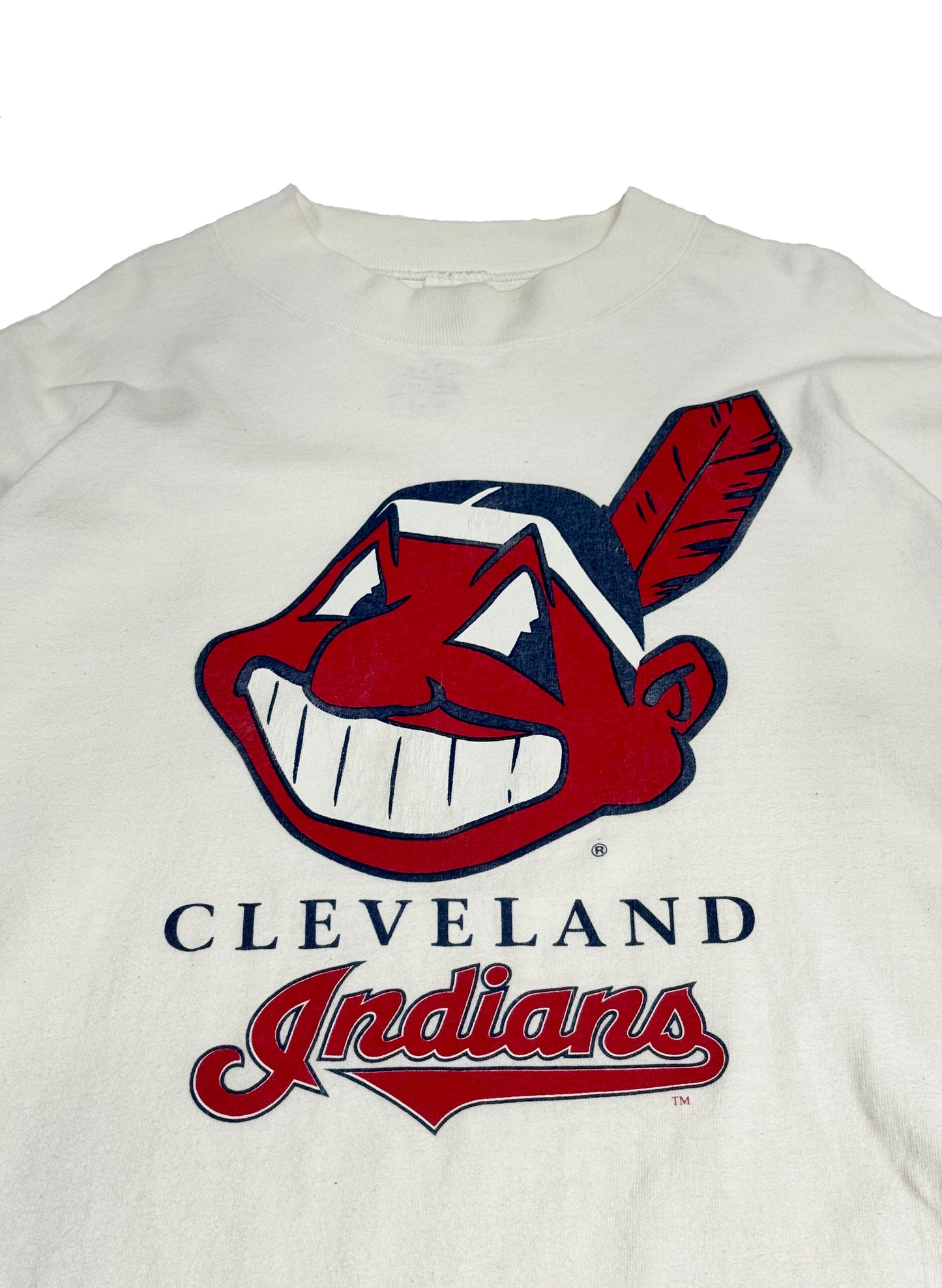 (SUP-110)  CLEVELAND INDIANS LS TEE  (XL)