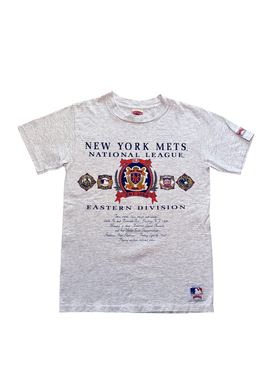 (SUP-406) 90s NEWYORK METS "PATCH" TEE - MADE IN U.S.A.  (M)