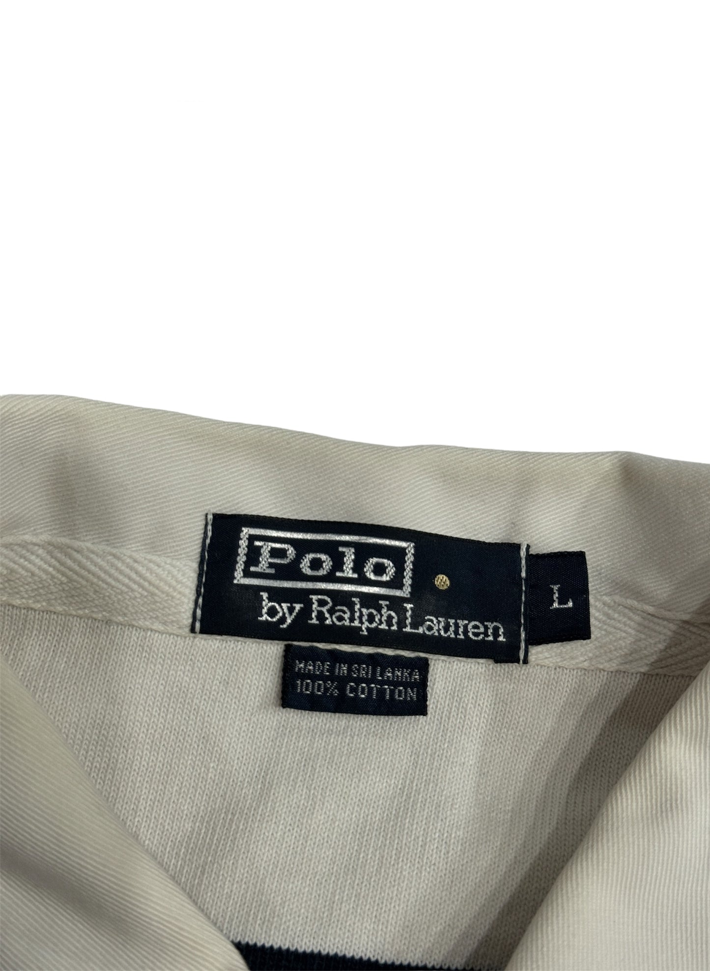 (SUP-117)  POLO RALPH LAUREN  L/S POLO SHIRT  (L)