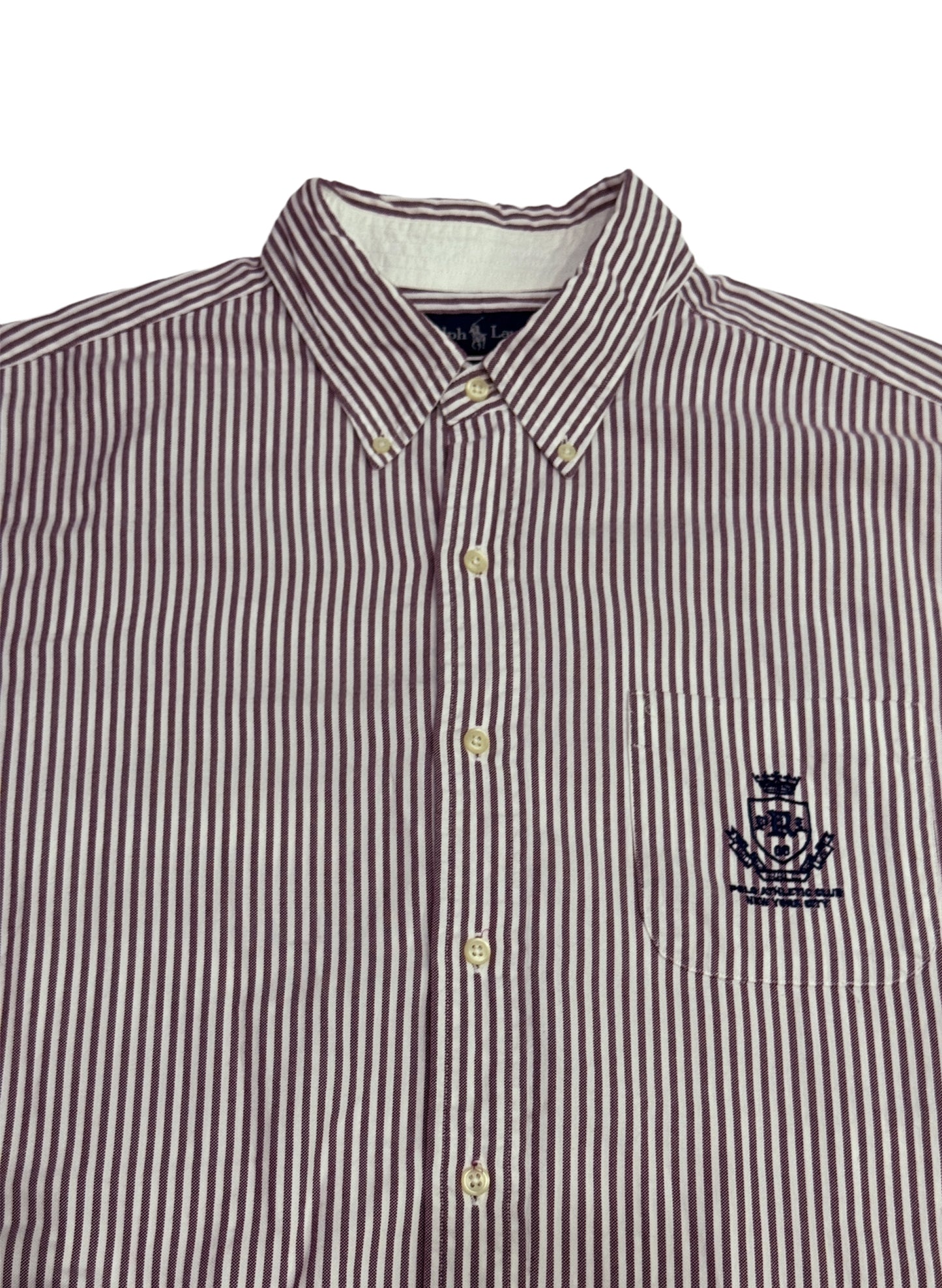 (SUP-118)  POLO RALPH LAUREN STRIPE SHIRT  (XL)