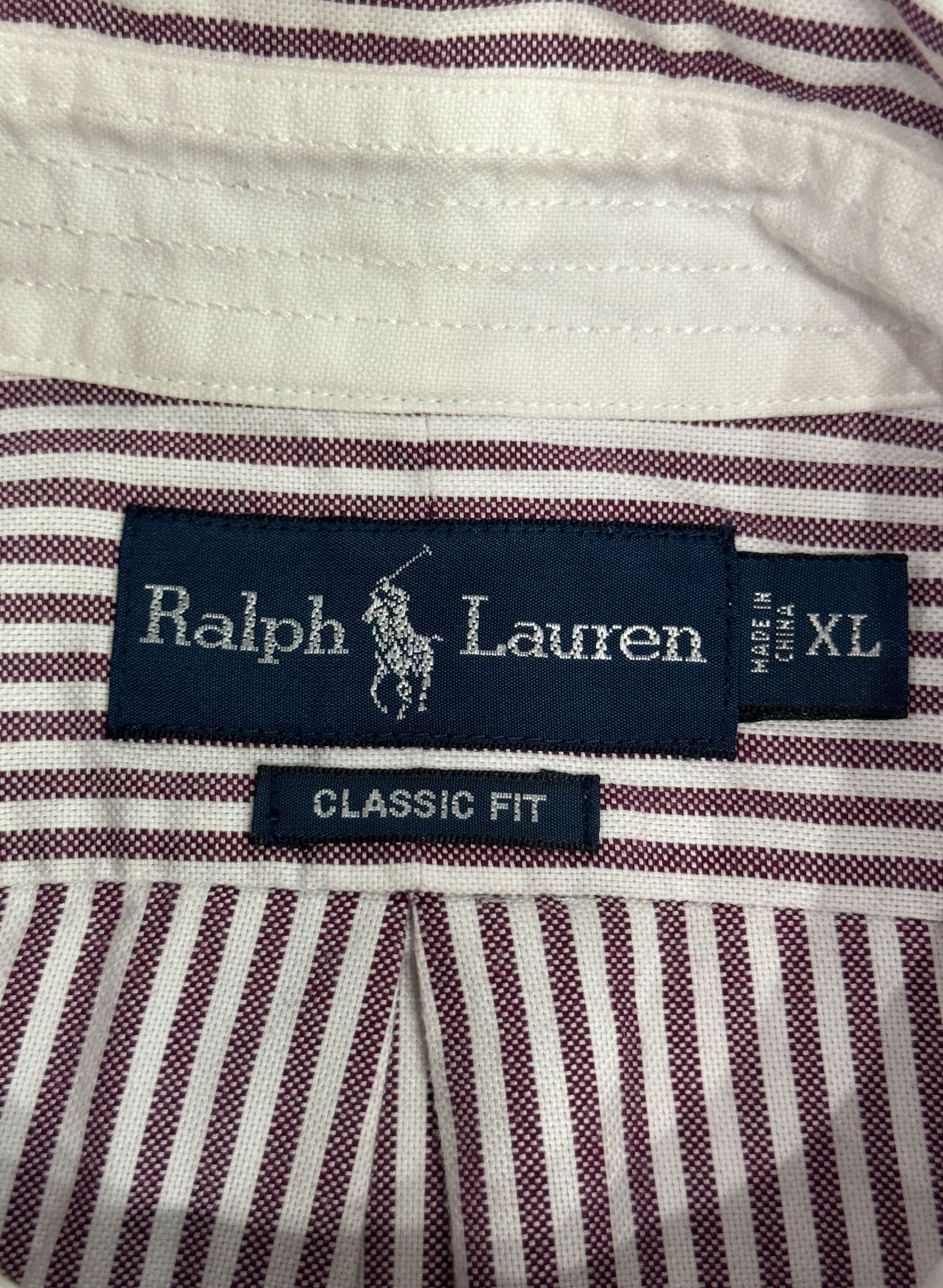 (SUP-118)  POLO RALPH LAUREN STRIPE SHIRT  (XL)