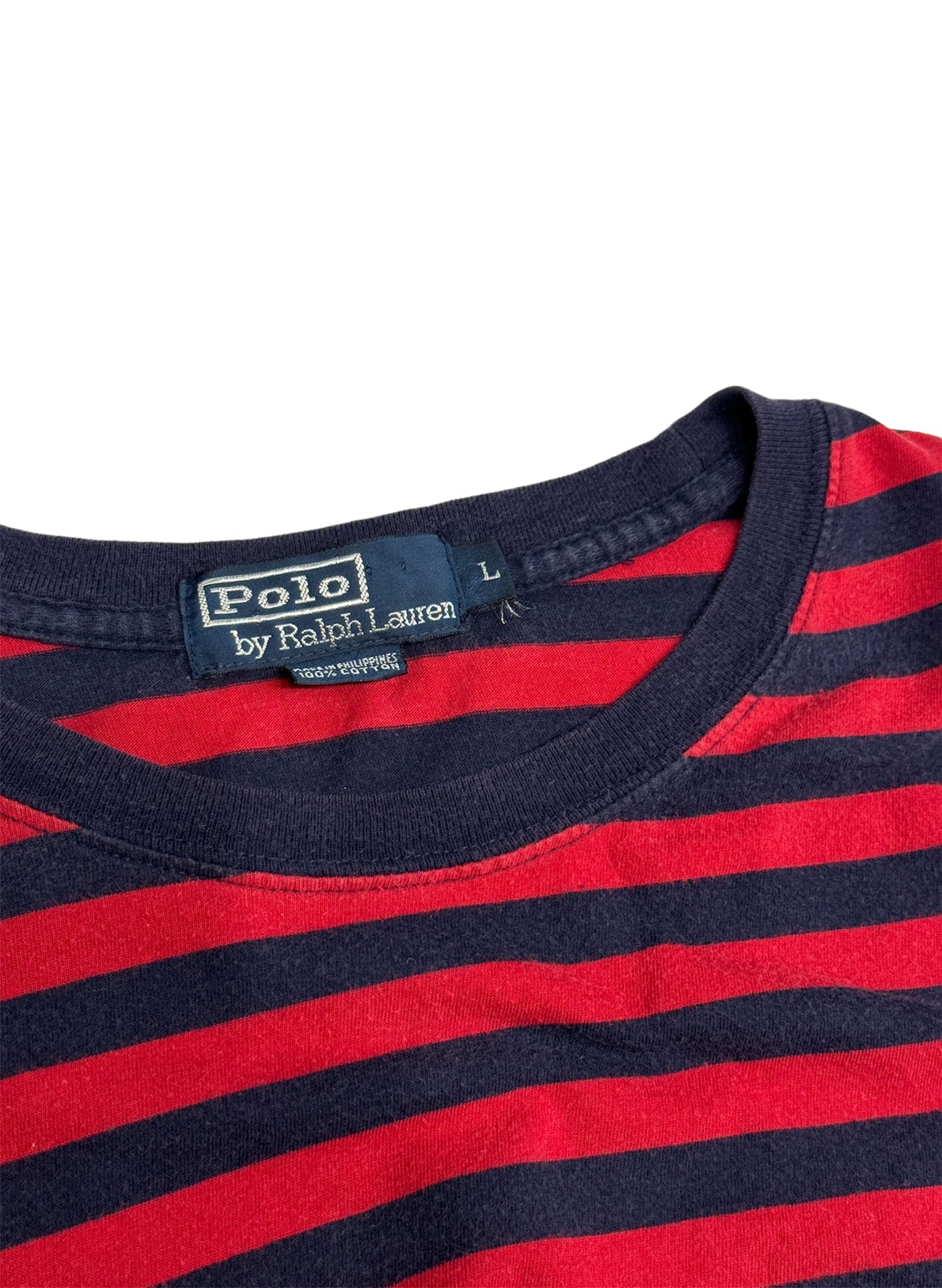 (SUP-115)  POLO RALPH LAUREN BORDER TEE  (L)