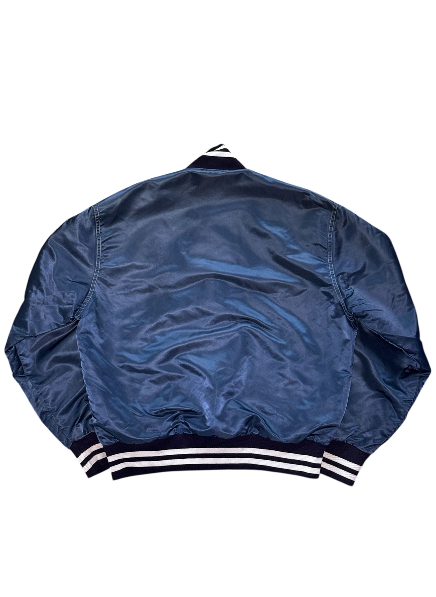(SUP-605) PYRAMID NEW YORK YANKEES NYLON STADIUM JACKET - M - MADE IN U.S.A.