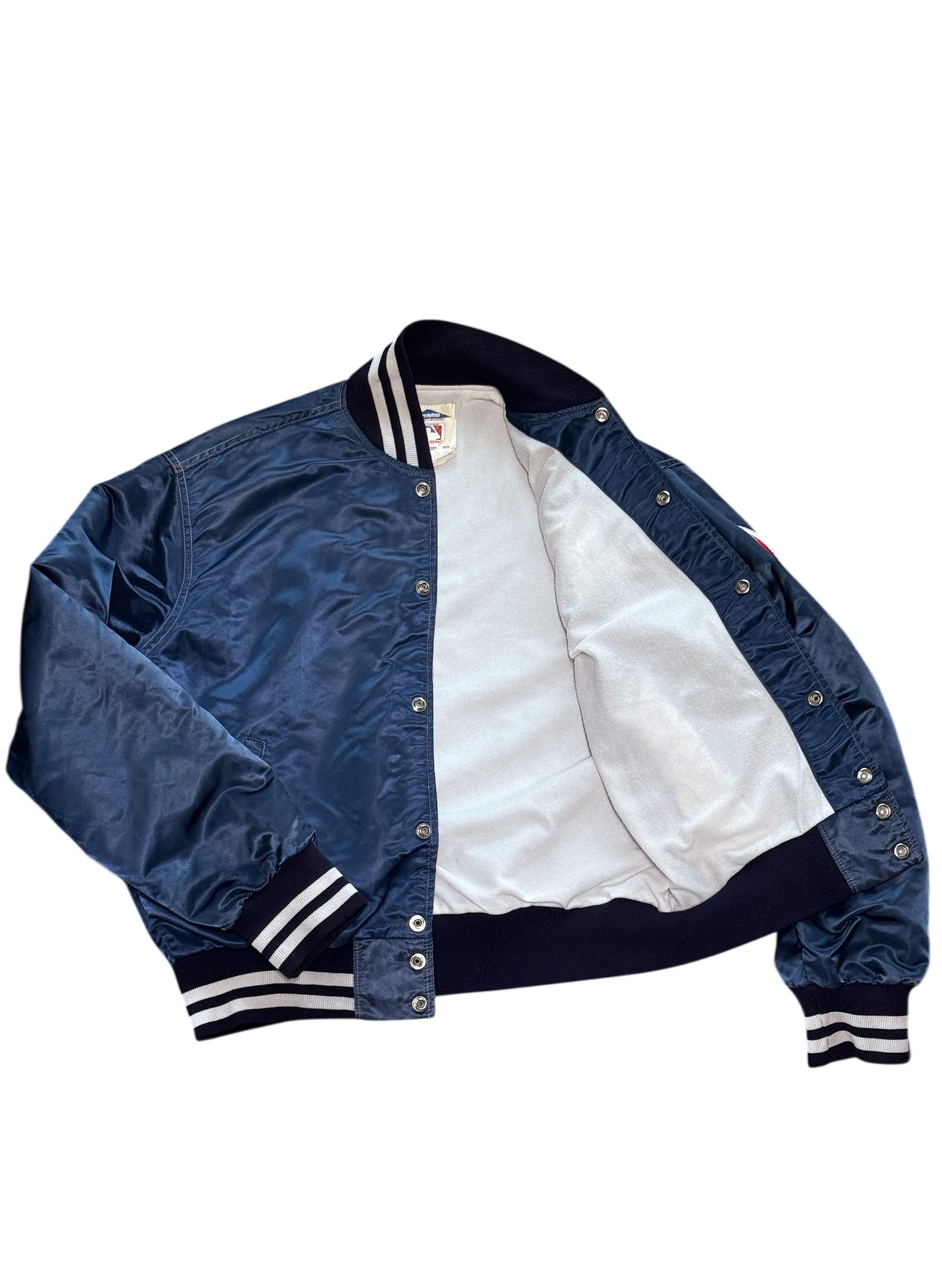 (SUP-605) PYRAMID NEW YORK YANKEES NYLON STADIUM JACKET - M - MADE IN U.S.A.