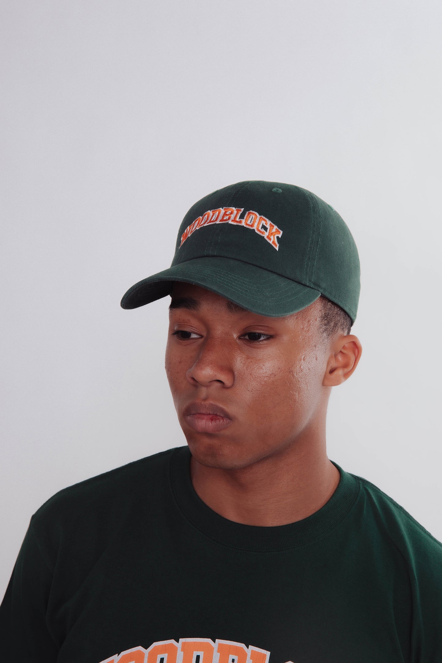 WOODBLOCK ARCH LOGO CAP GREEN