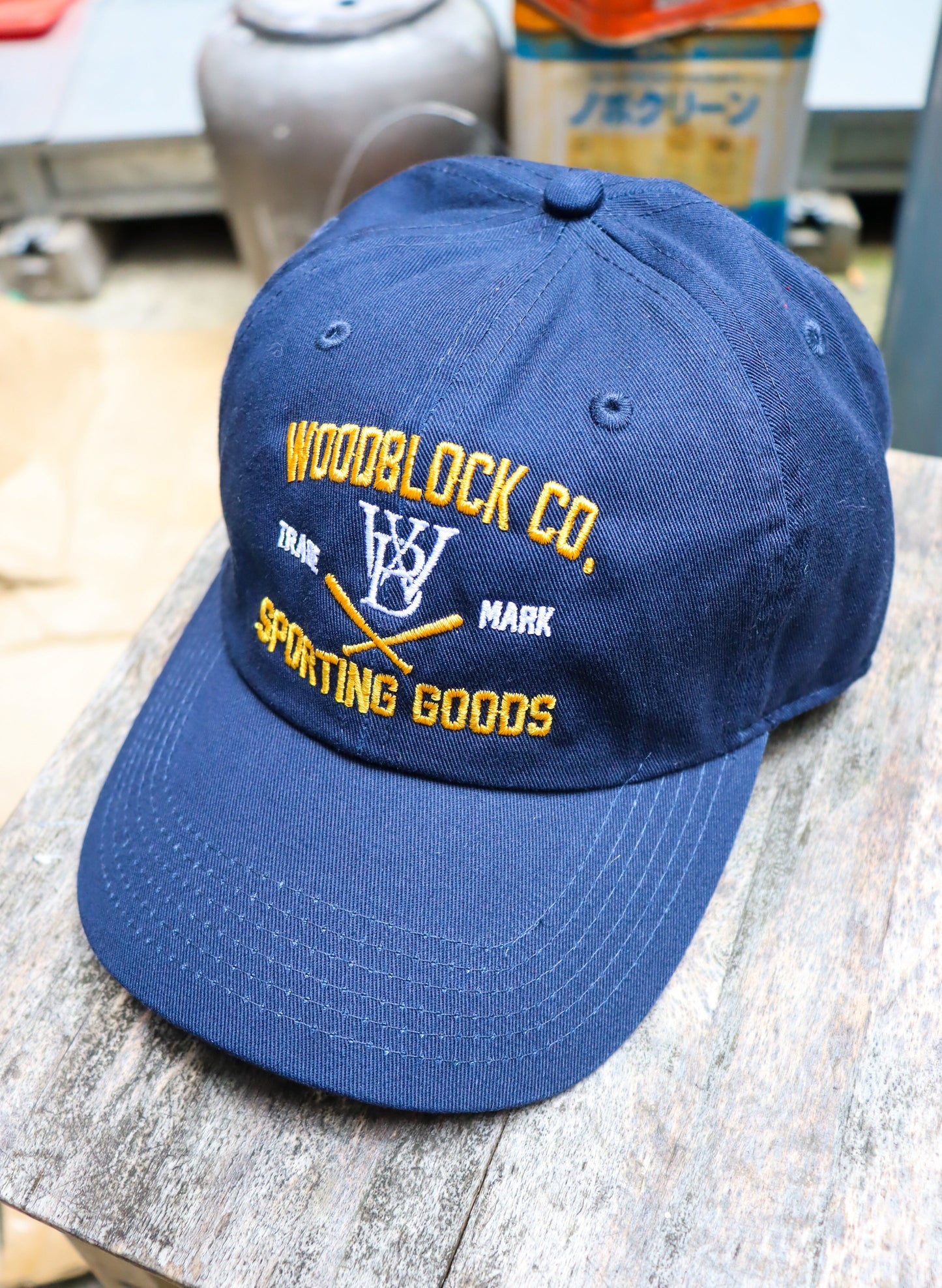 WOODBLOCK SPORTING GOODS CAP(23SS-018-NAVY)