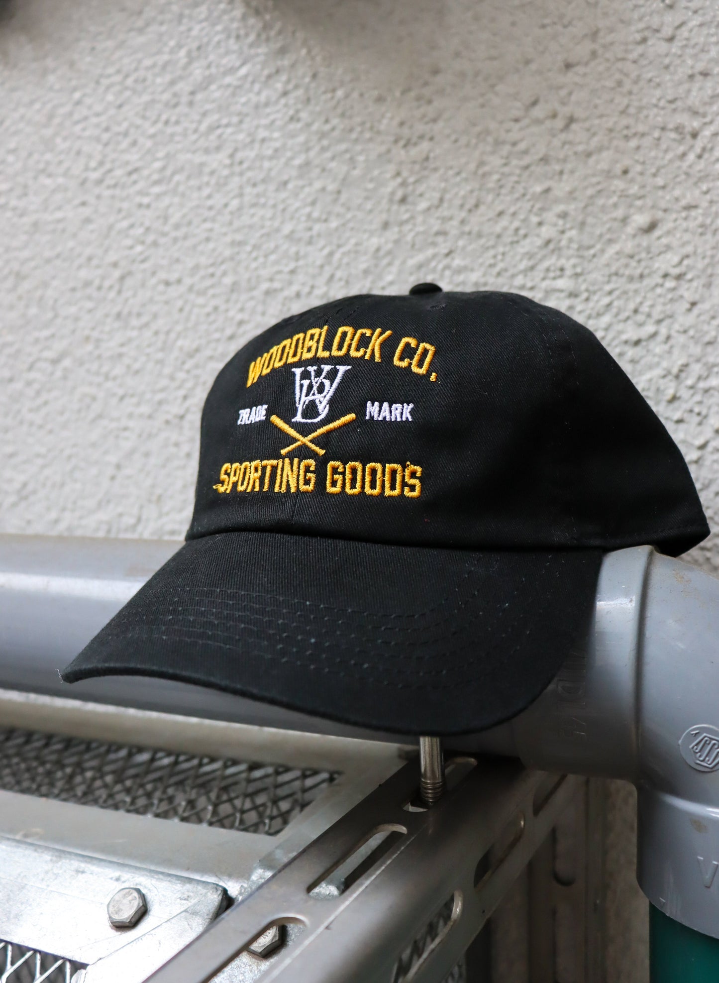 WOODBLOCK SPORTING GOODS CAP(23SS-018-BLK)