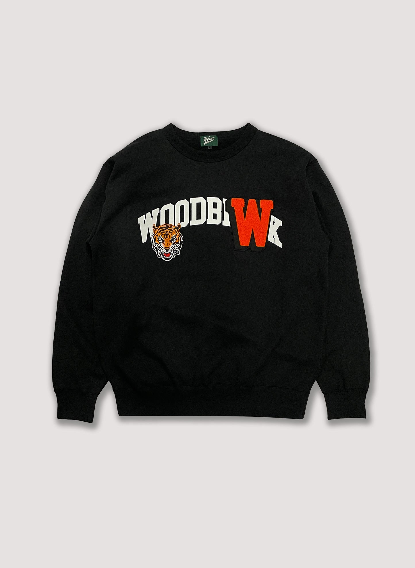 WOODBLOCK 2PATCHES CREW NECK SWEAT(22AW-019)