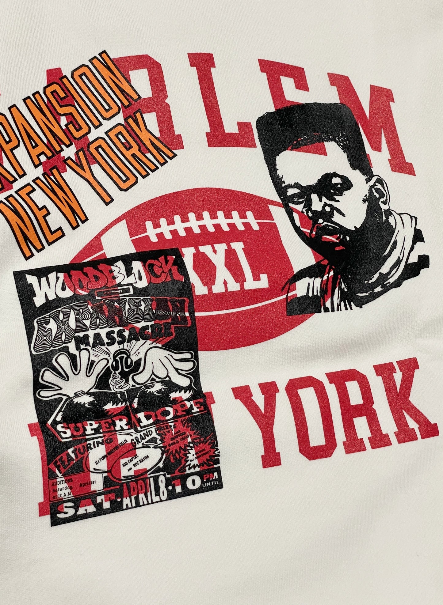 EXPANSION NY x WOODBLOCK CREW NECK SWEAT WHITE (WB-23AW-EXP03)