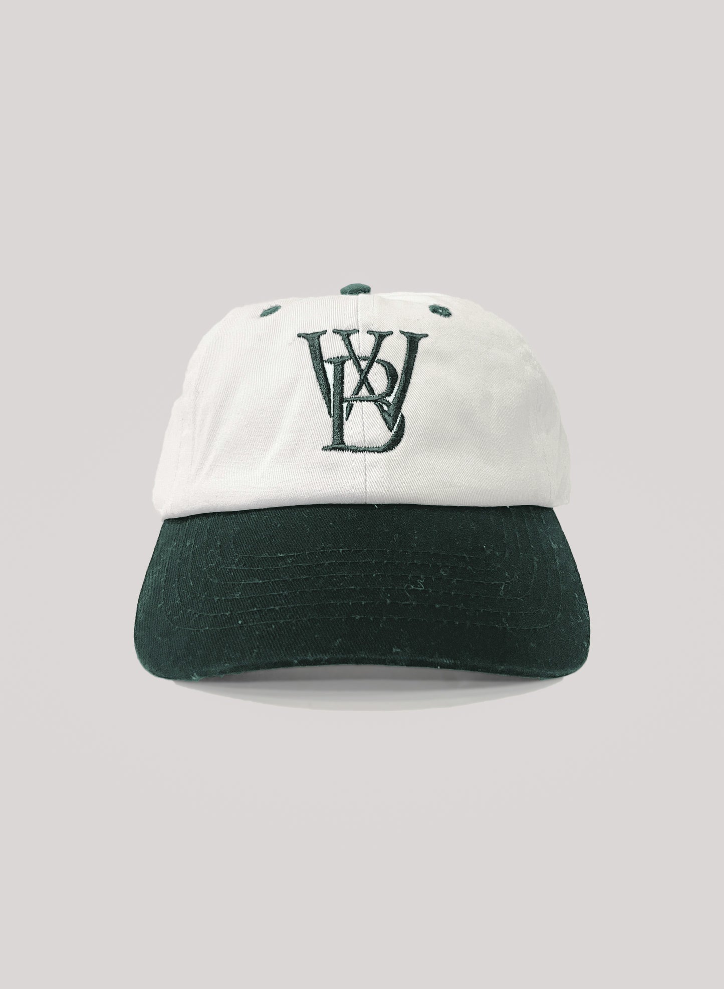 WOODBLOCK WB CLASSIC LOGO 2TONE CAP WHITE/GREEN (WB-25SS-023)