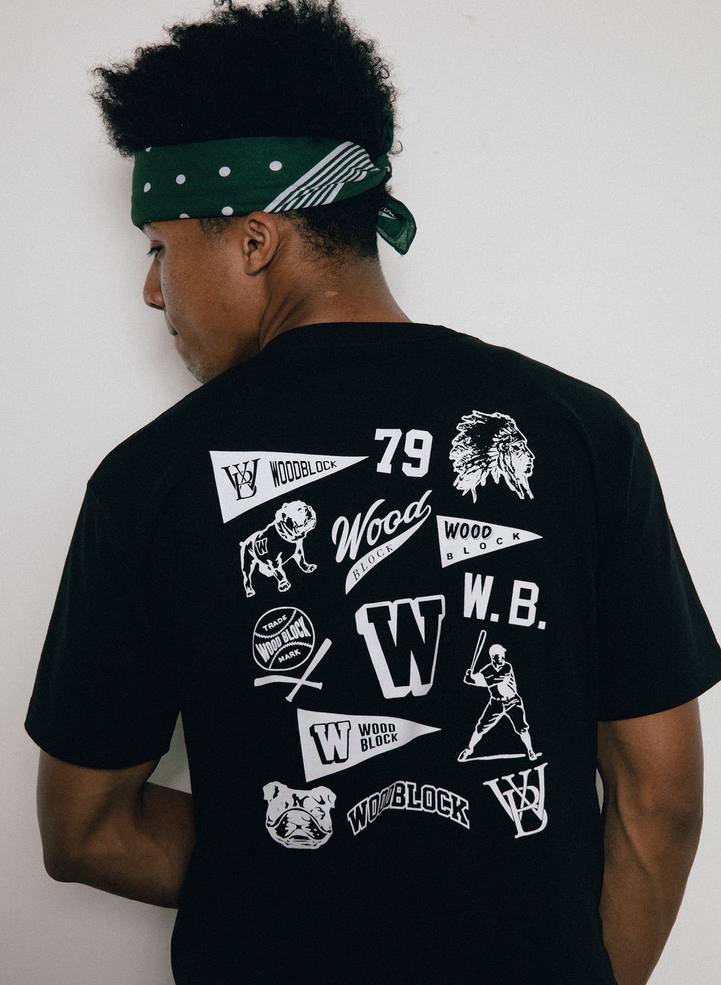 WOODBLOCK MULTI LOGO TEE (BLACK)