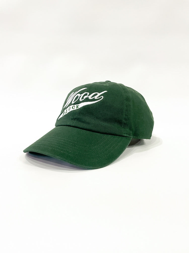 WOODBLOCK SCRIPT LOGO CAP