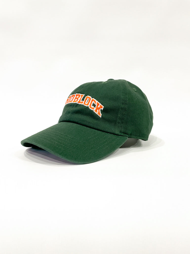 WOODBLOCK ARCH LOGO CAP GREEN