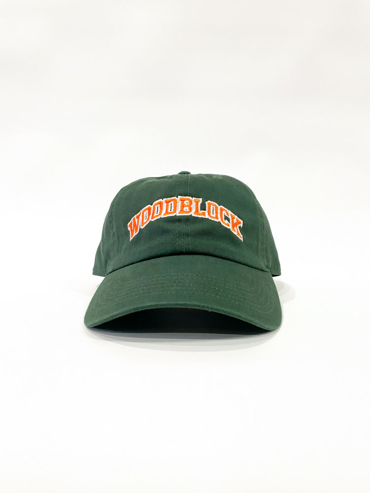 WOODBLOCK ARCH LOGO CAP GREEN