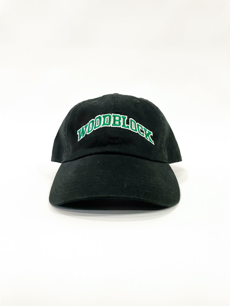 WOODBLOCK ARCH LOGO CAP BLACK