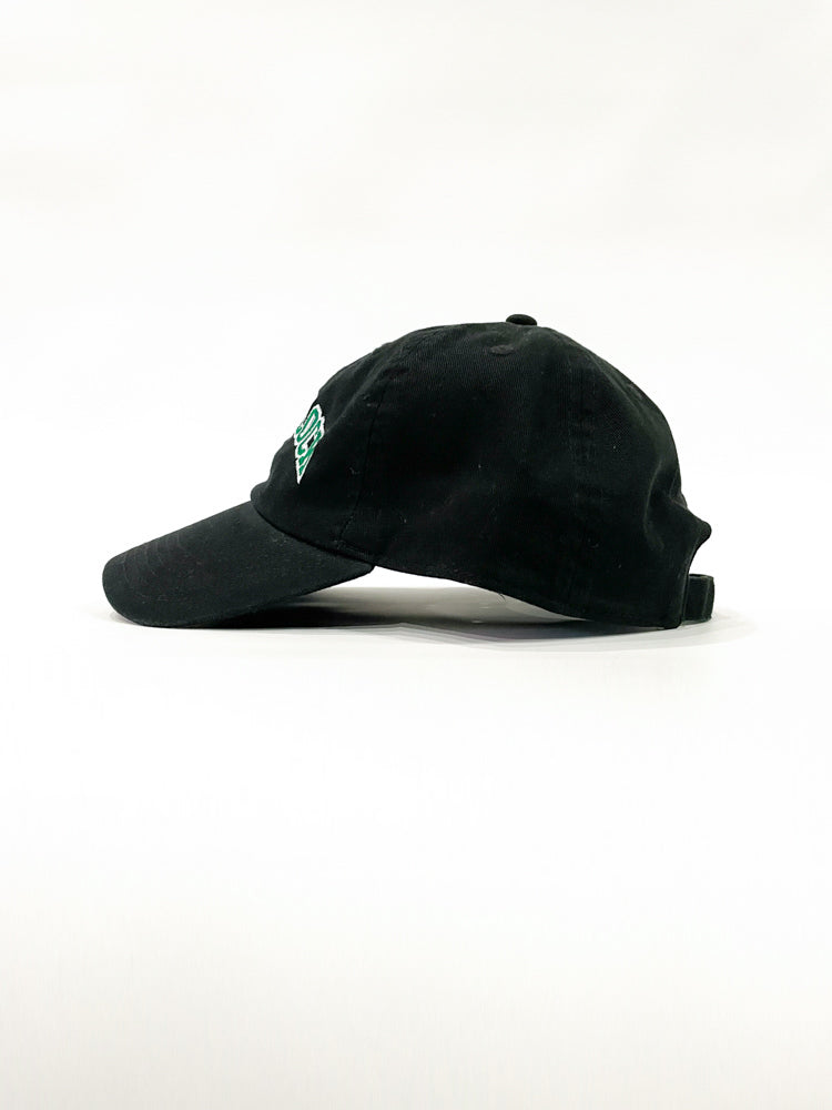 WOODBLOCK ARCH LOGO CAP BLACK