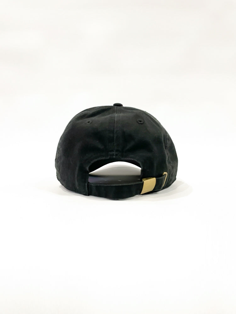 WOODBLOCK ARCH LOGO CAP BLACK