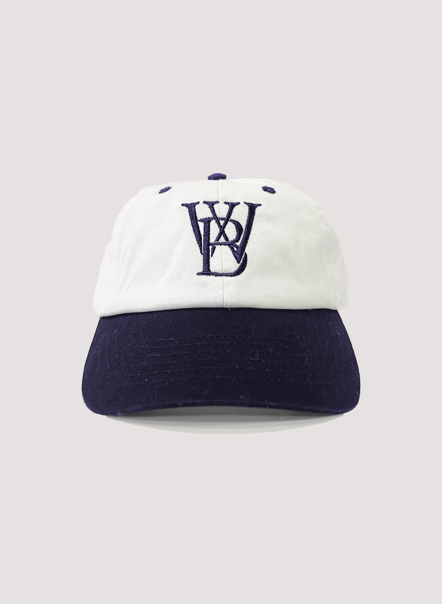 WOODBLOCK WB CLASSIC LOGO 2TONE CAP WHITE/NAVY (WB-25SS-023)