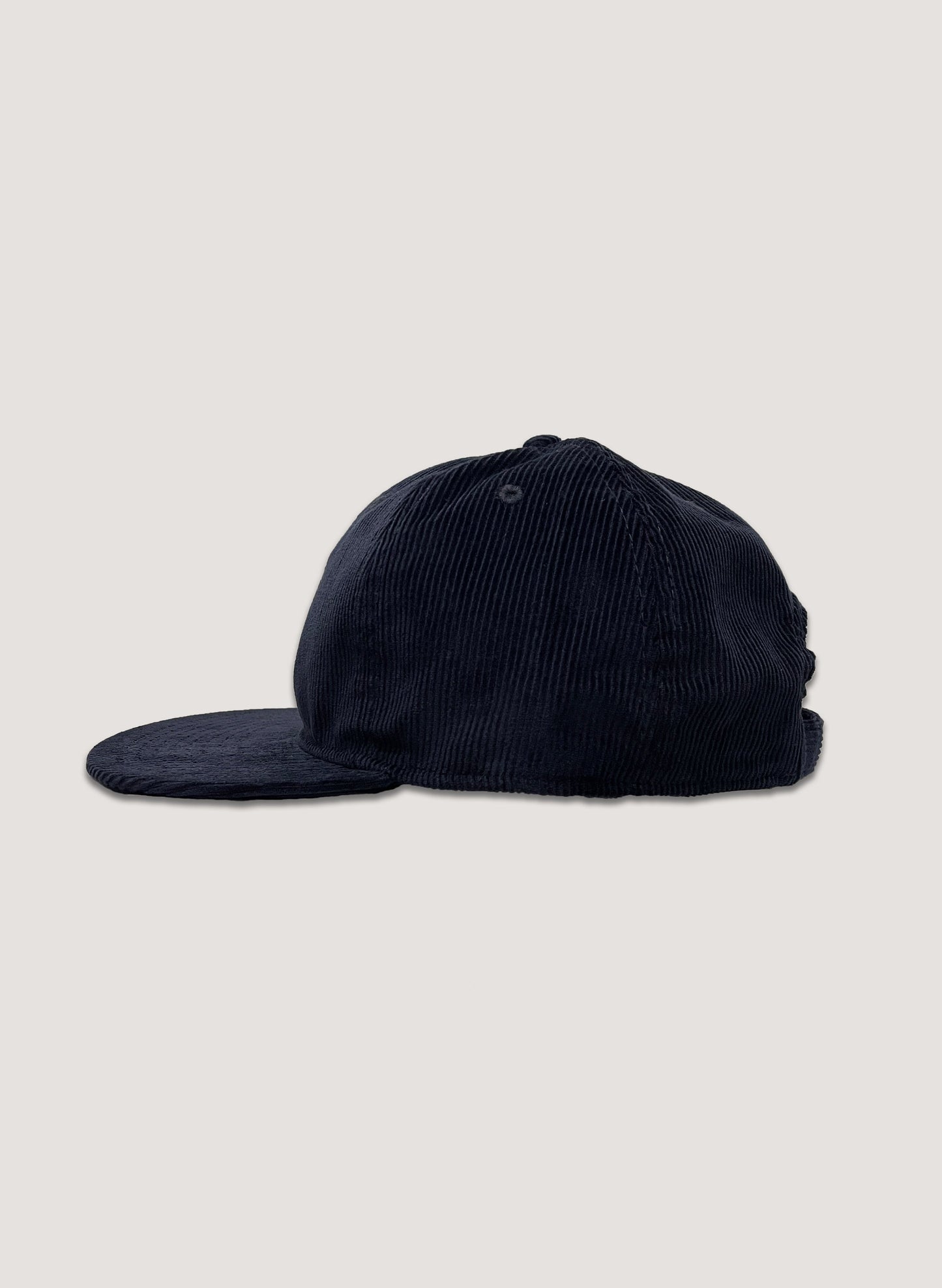 WOODBLOCK LABEL CORDUROY CAP NAVY(WB-23AW-021)