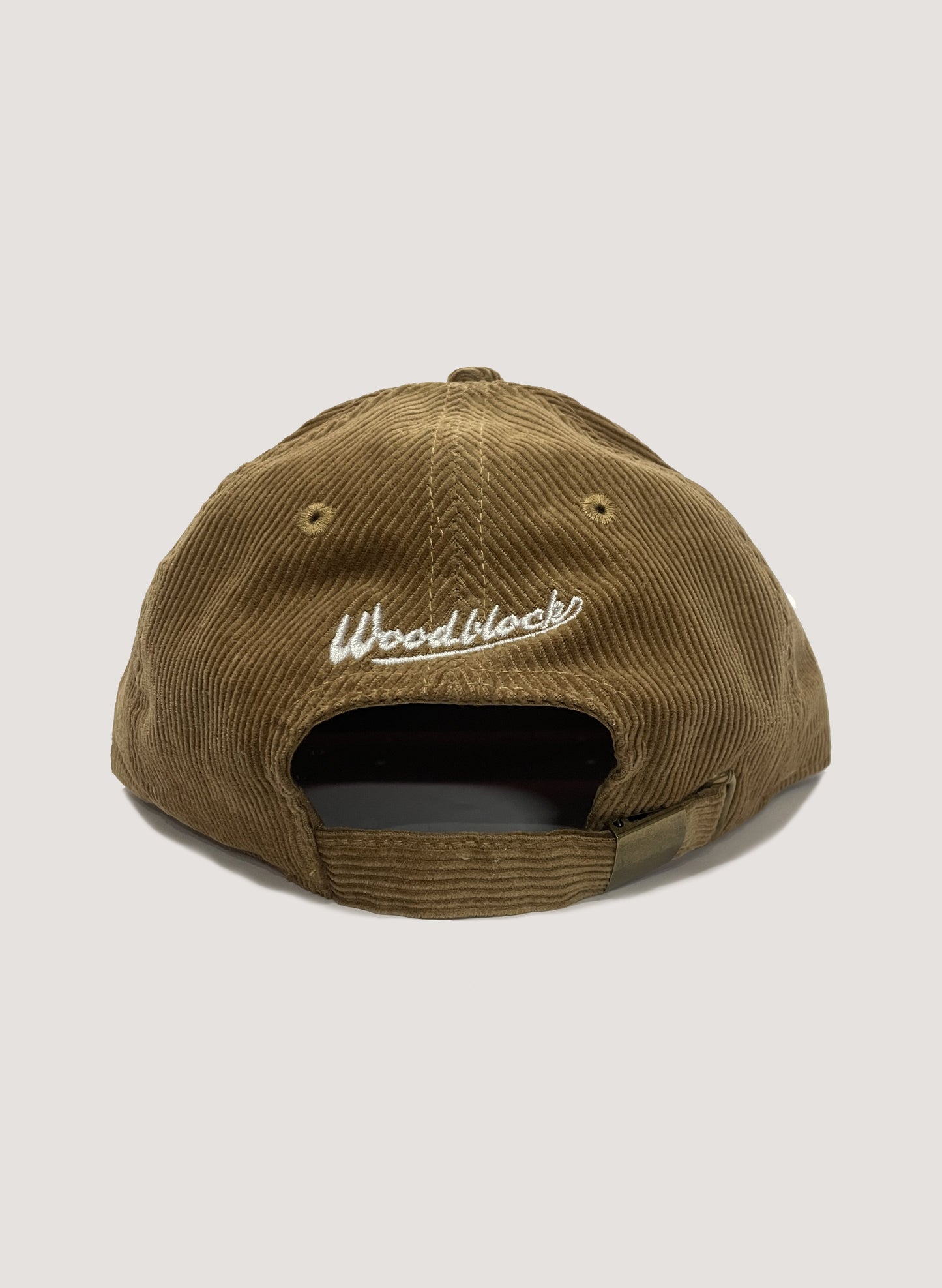 WOODBLOCK LABEL CORDUROY CAP TAN(WB-23AW-021)